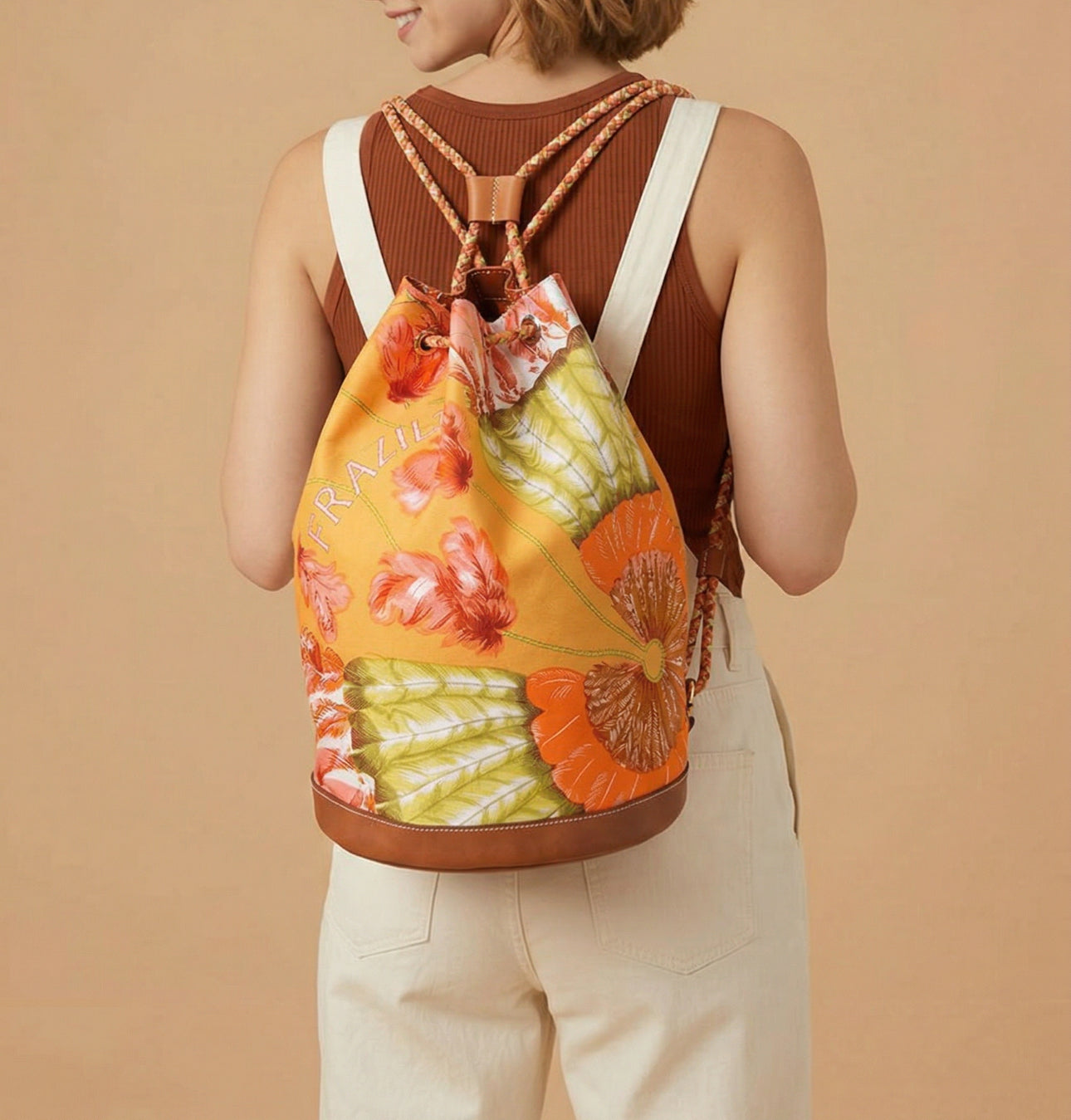 HERMÈS Sac à dos Soie Cool