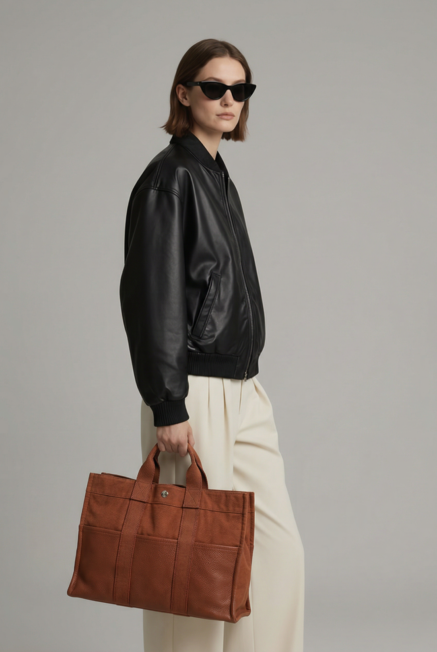 Borsa Toto HERMÈS in pelle e tela