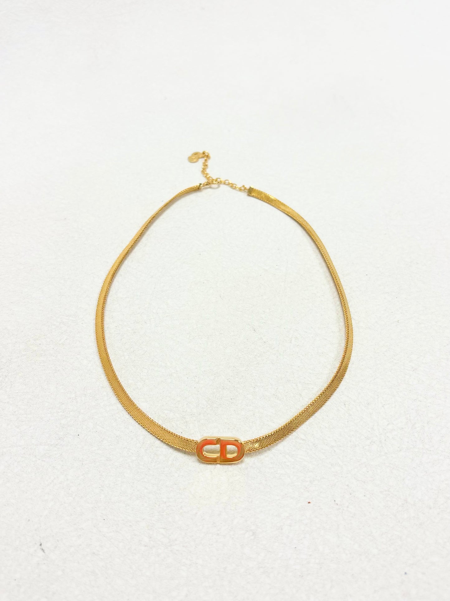 DIOR Collier Maille Plate