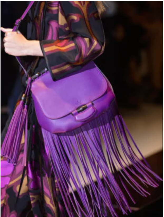 GUCCI Sac à franges Bambou