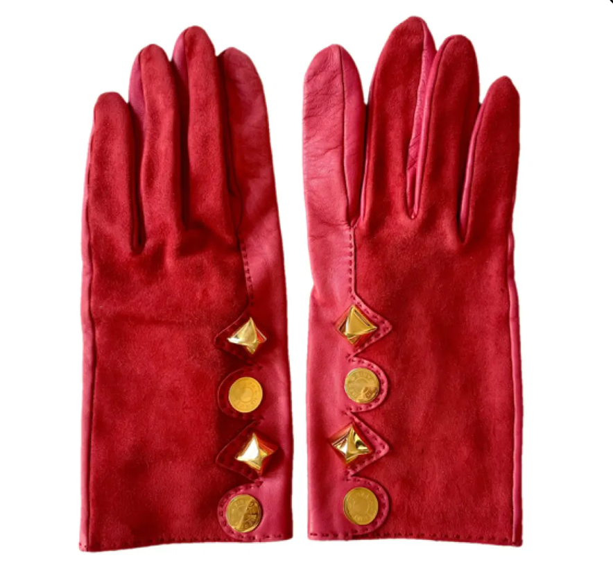 Gants en cuir HERMÈS Médor