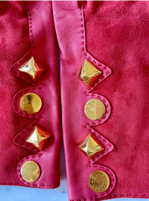 Gants en cuir HERMÈS Médor