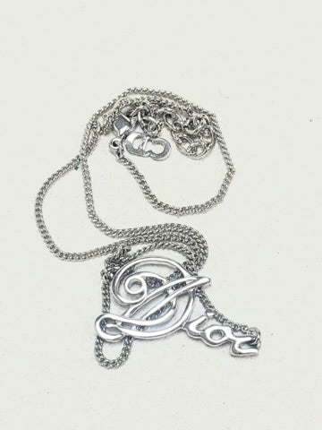 DIOR Script Necklace