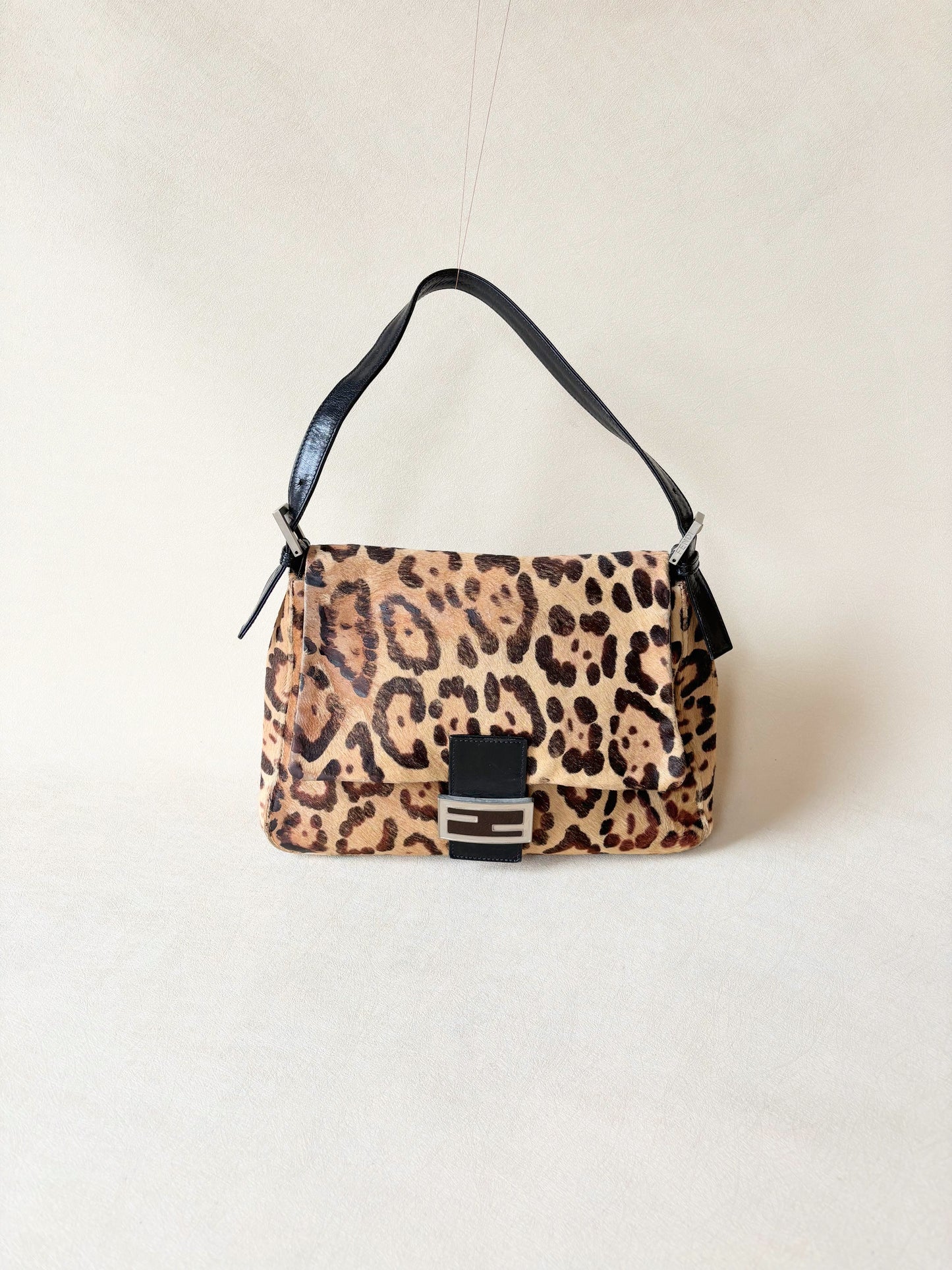 FENDI Sac Mamma Baguette Léopard