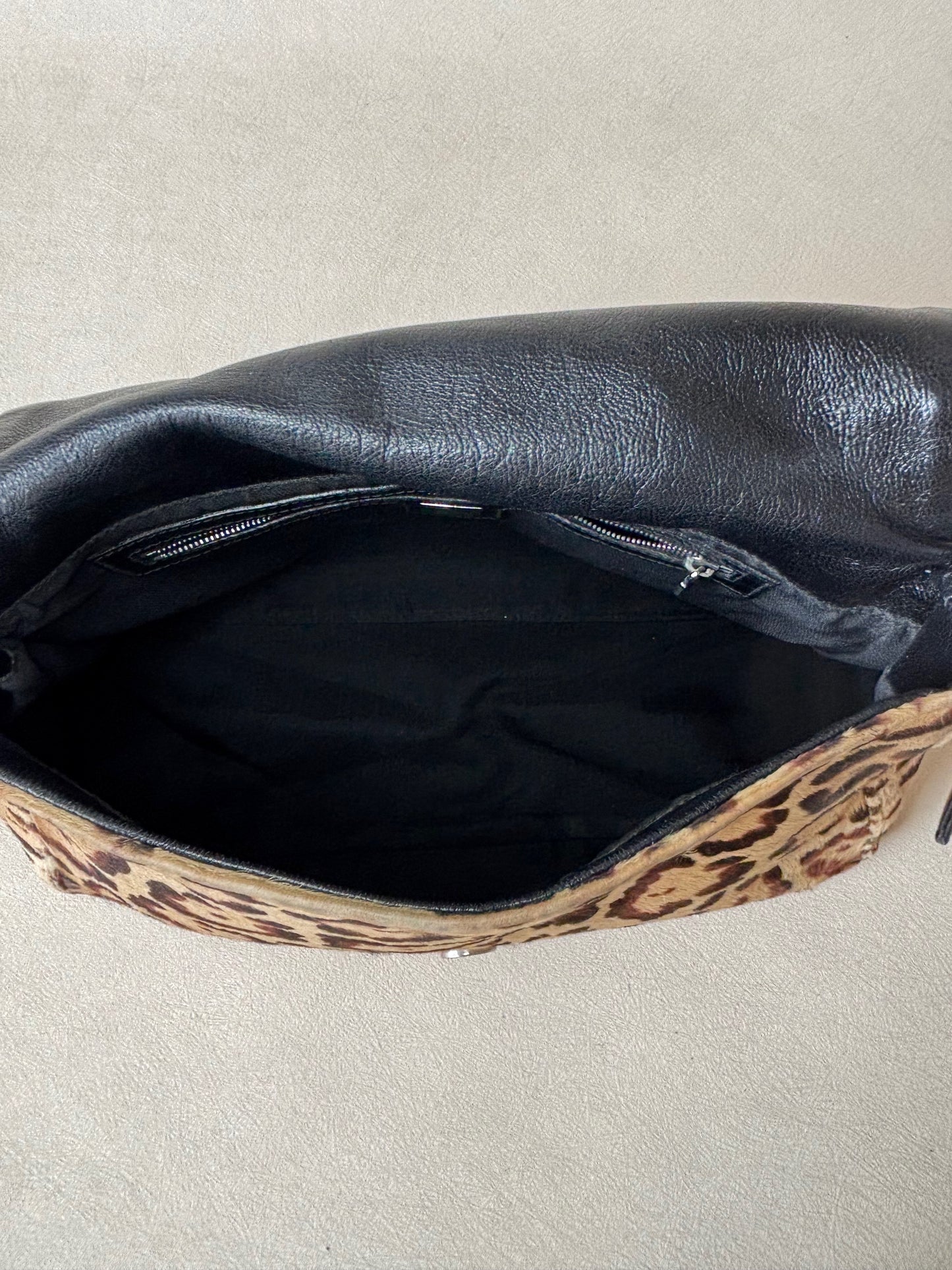 FENDI Sac Mamma Baguette Léopard