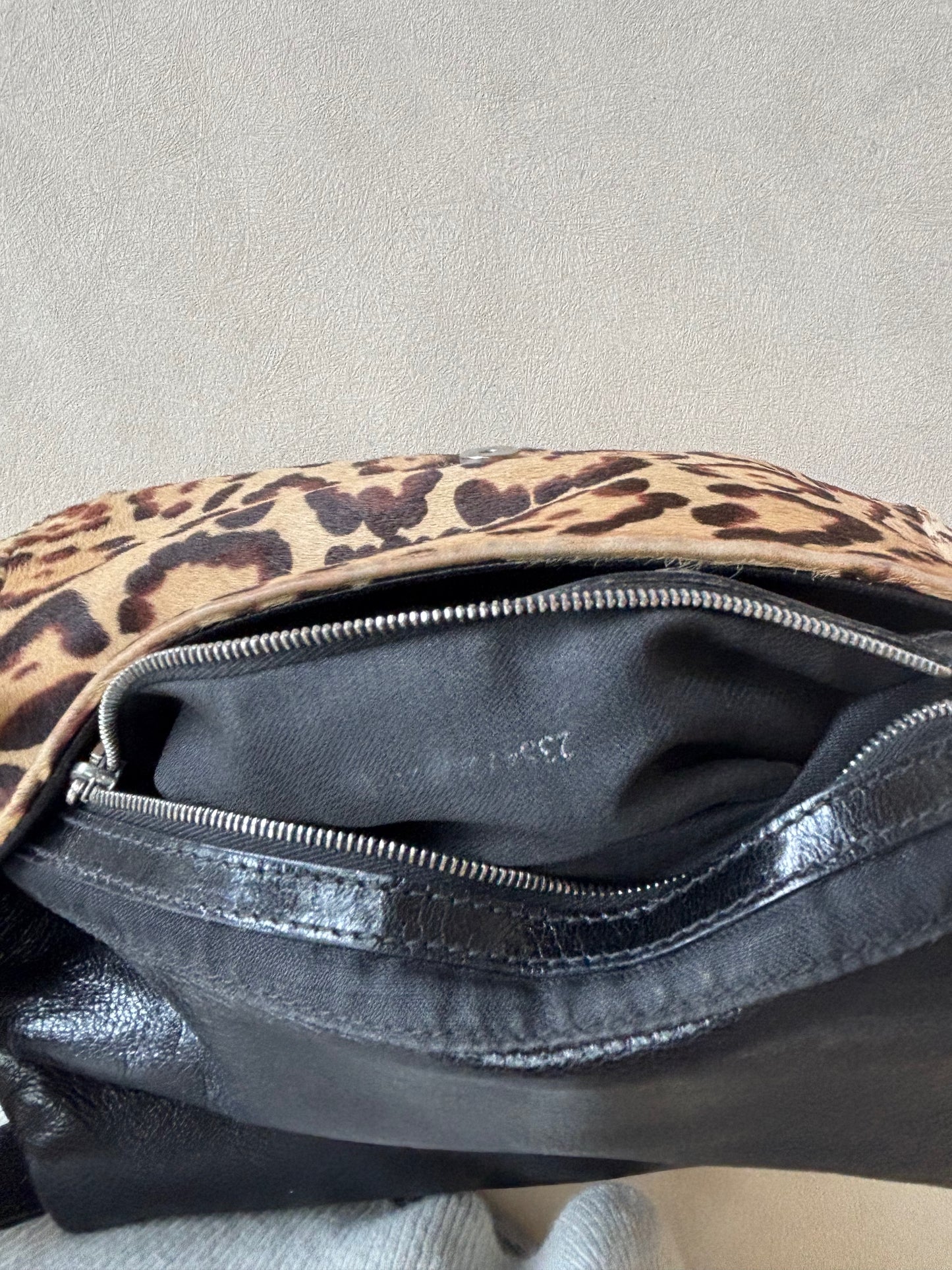 FENDI Sac Mamma Baguette Léopard