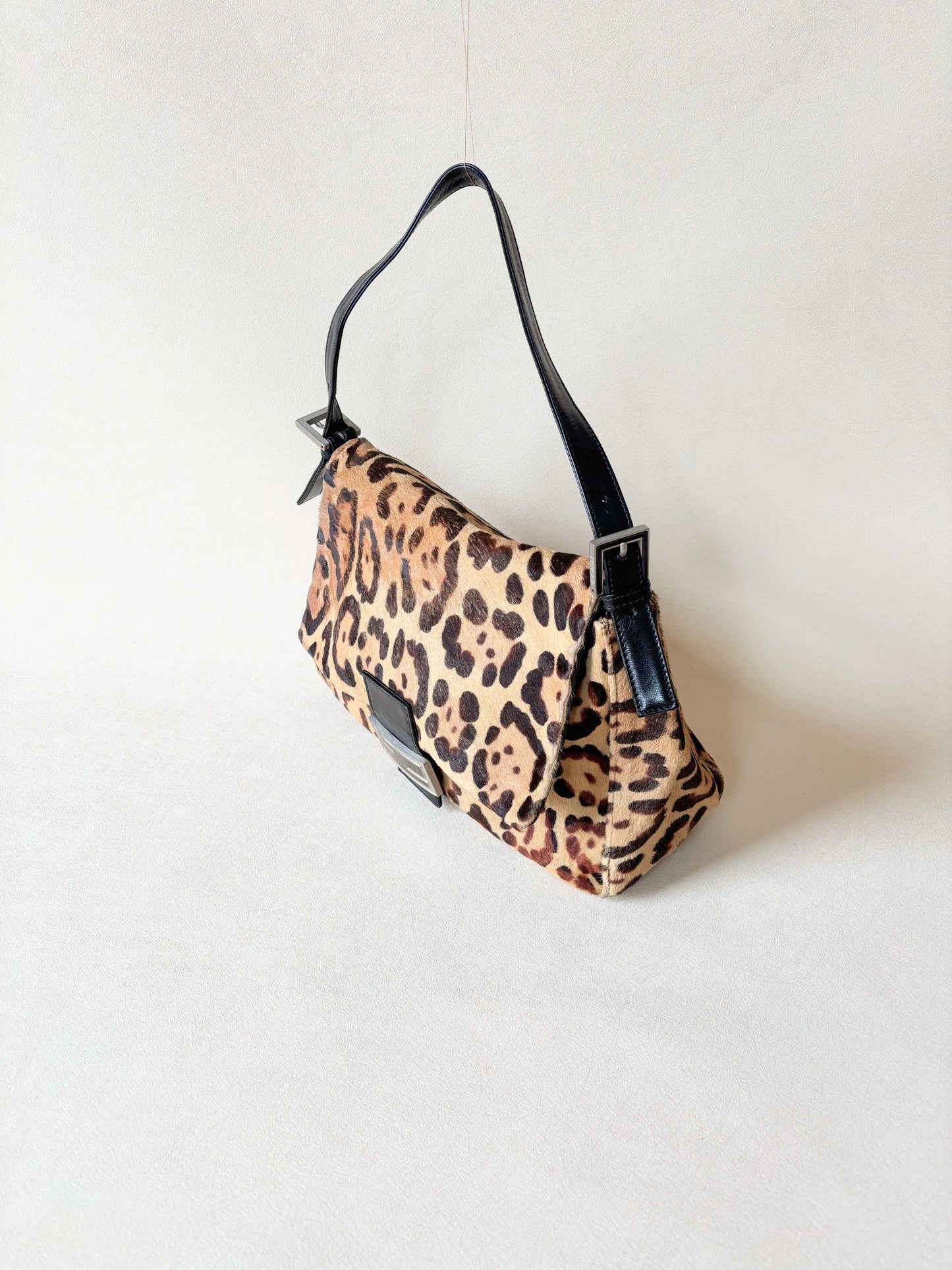 FENDI Sac Mamma Baguette Léopard