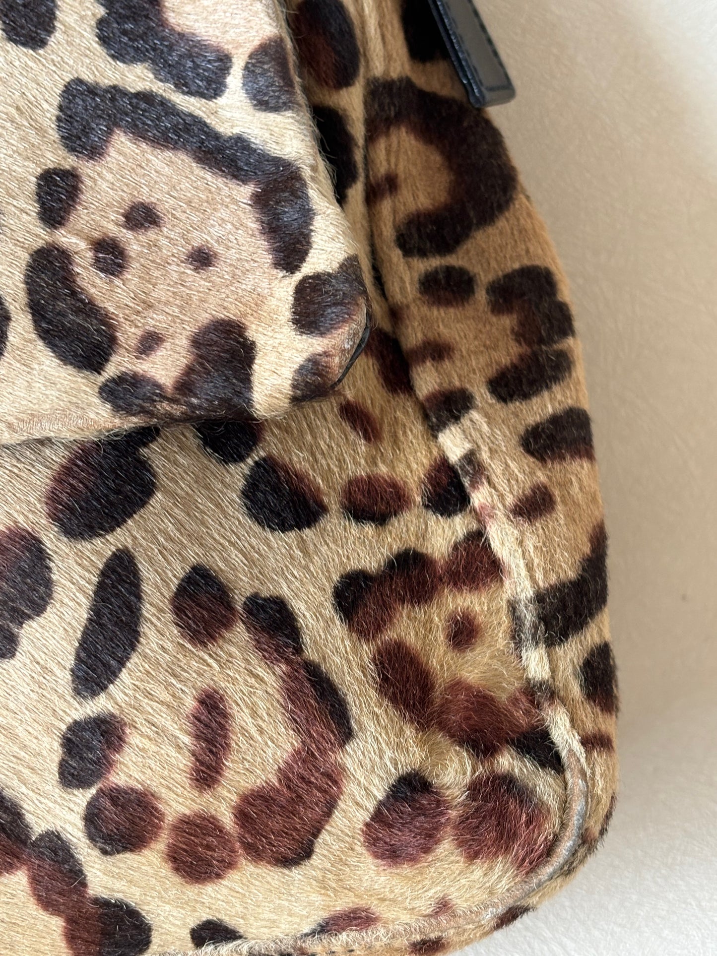 FENDI Sac Mamma Baguette Léopard