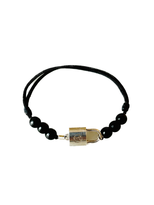 LOUIS VUITTON Bracelet Silver Lockit