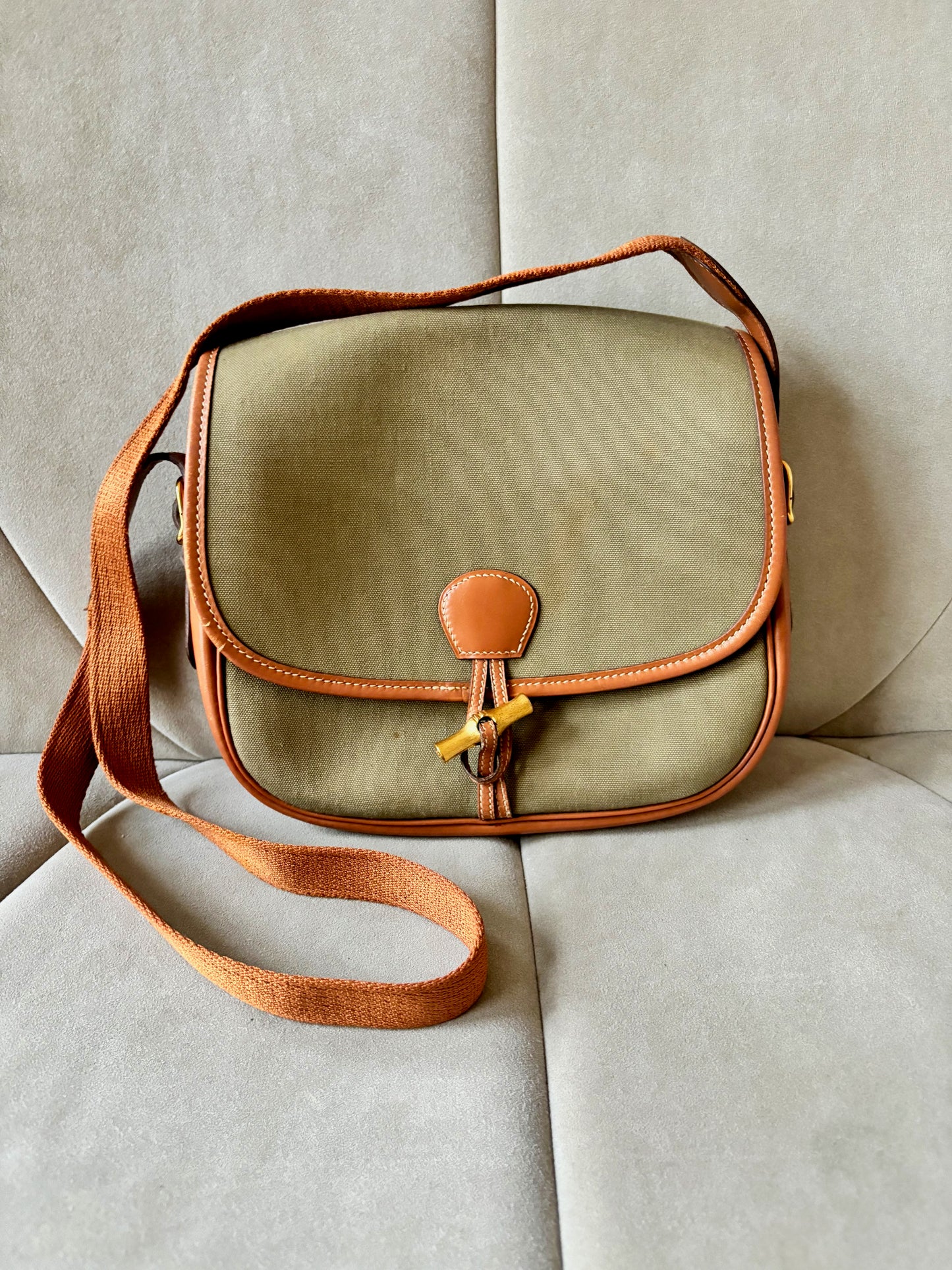 HERMÈS Sac Duffle Bambou
