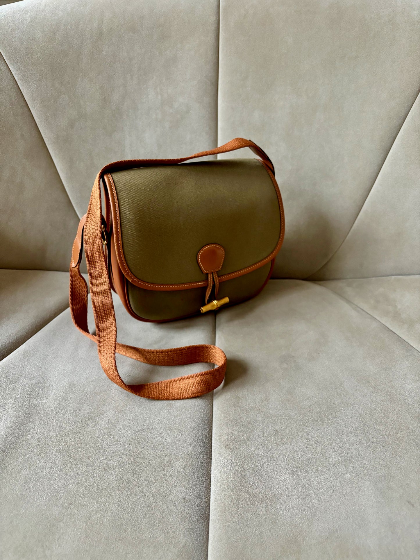 HERMÈS Sac Duffle Bambou