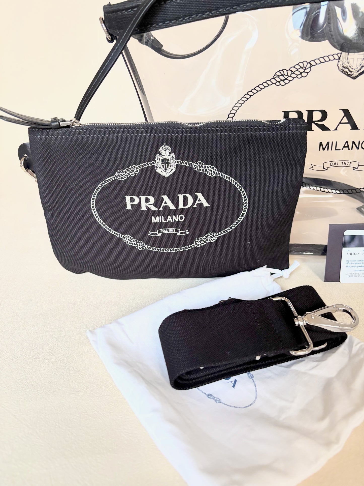 PRADA Sac cabas plexi