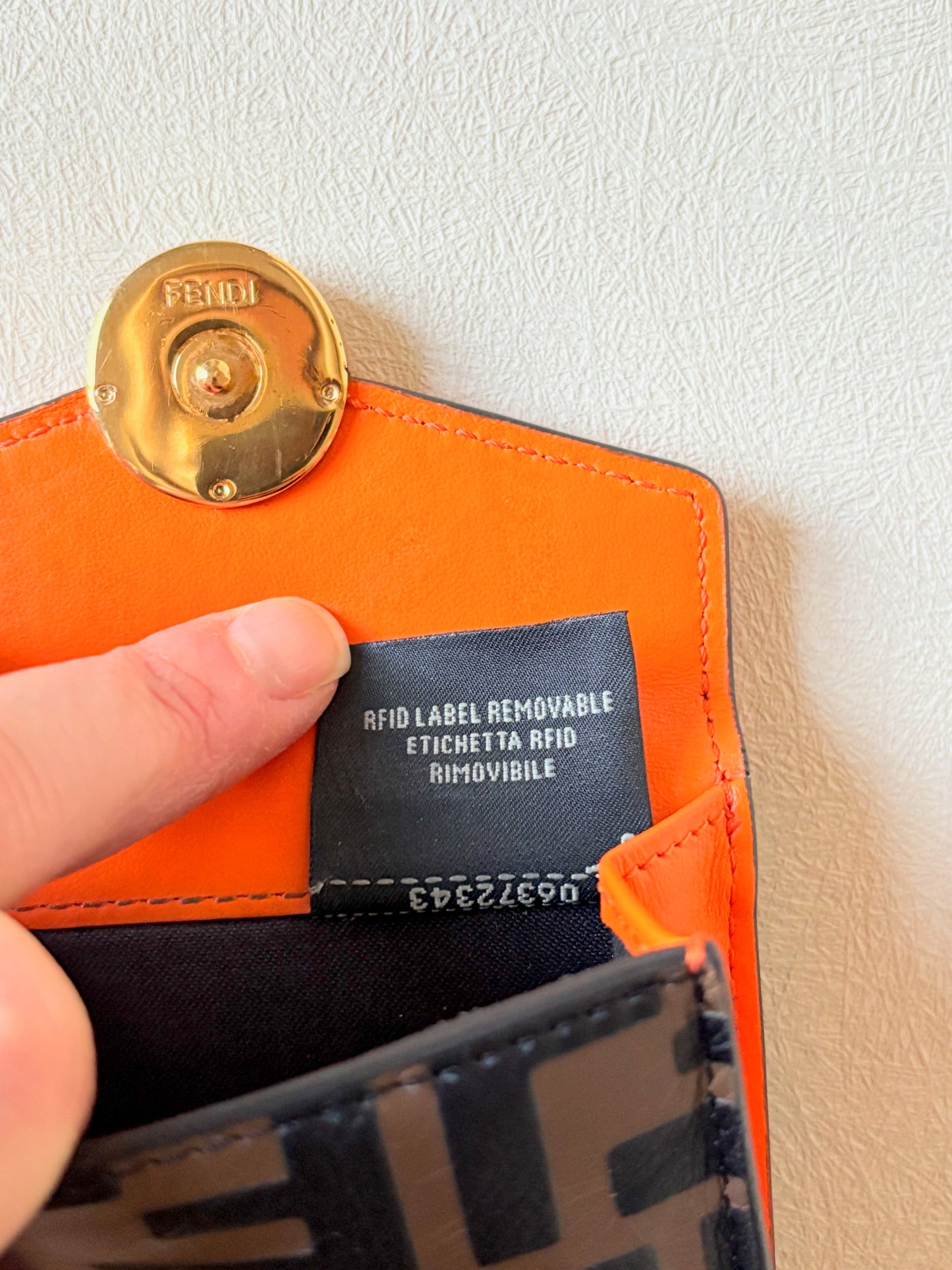 Fendi Portefeuille cuir FF