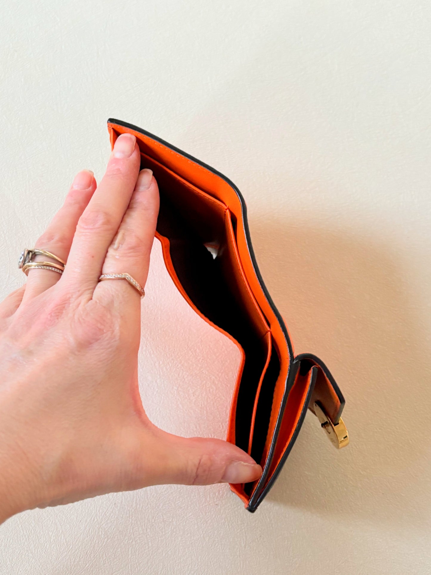 Fendi Portefeuille cuir FF
