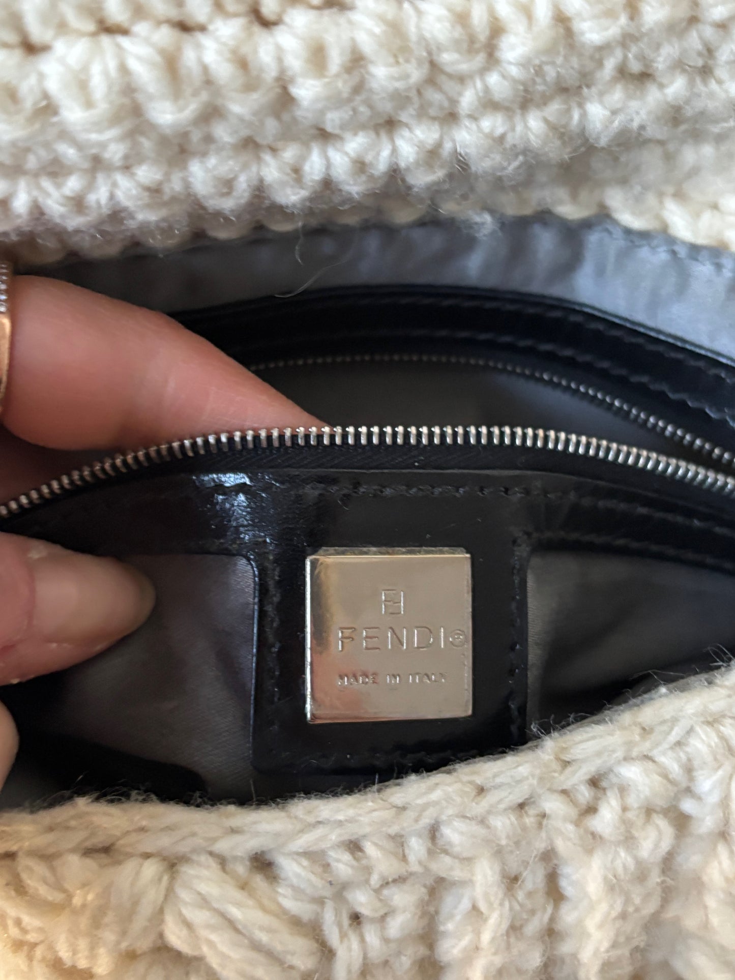 FENDI Sac Baguette Laine