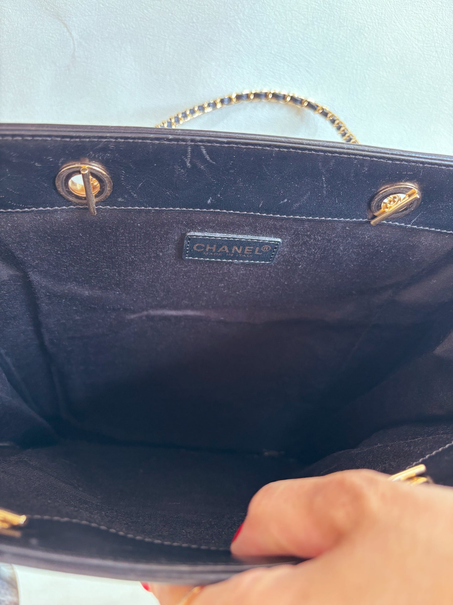 CHANEL Sac Cabas en toile Coco