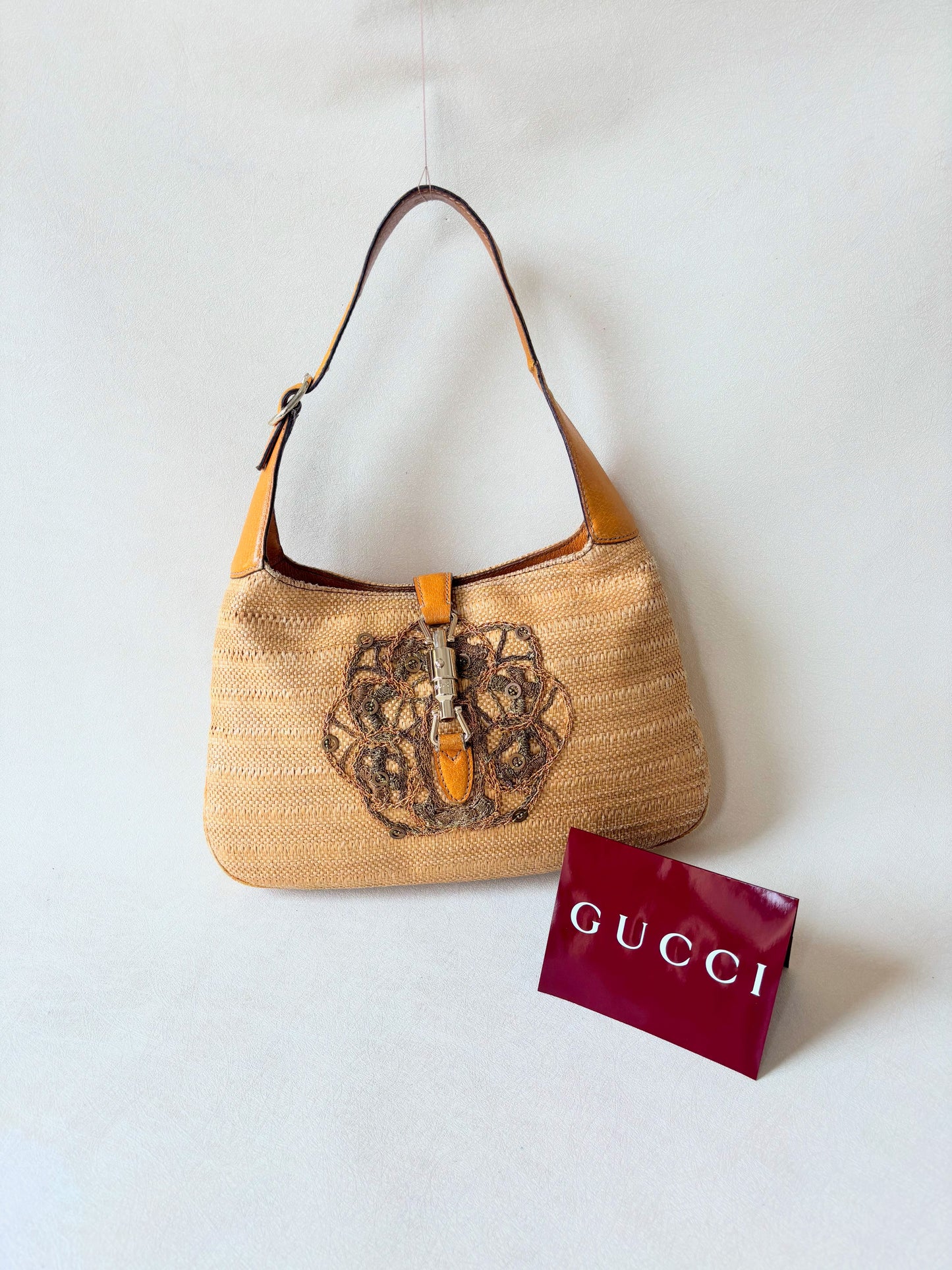 GUCCI Sac Jackie Raphia