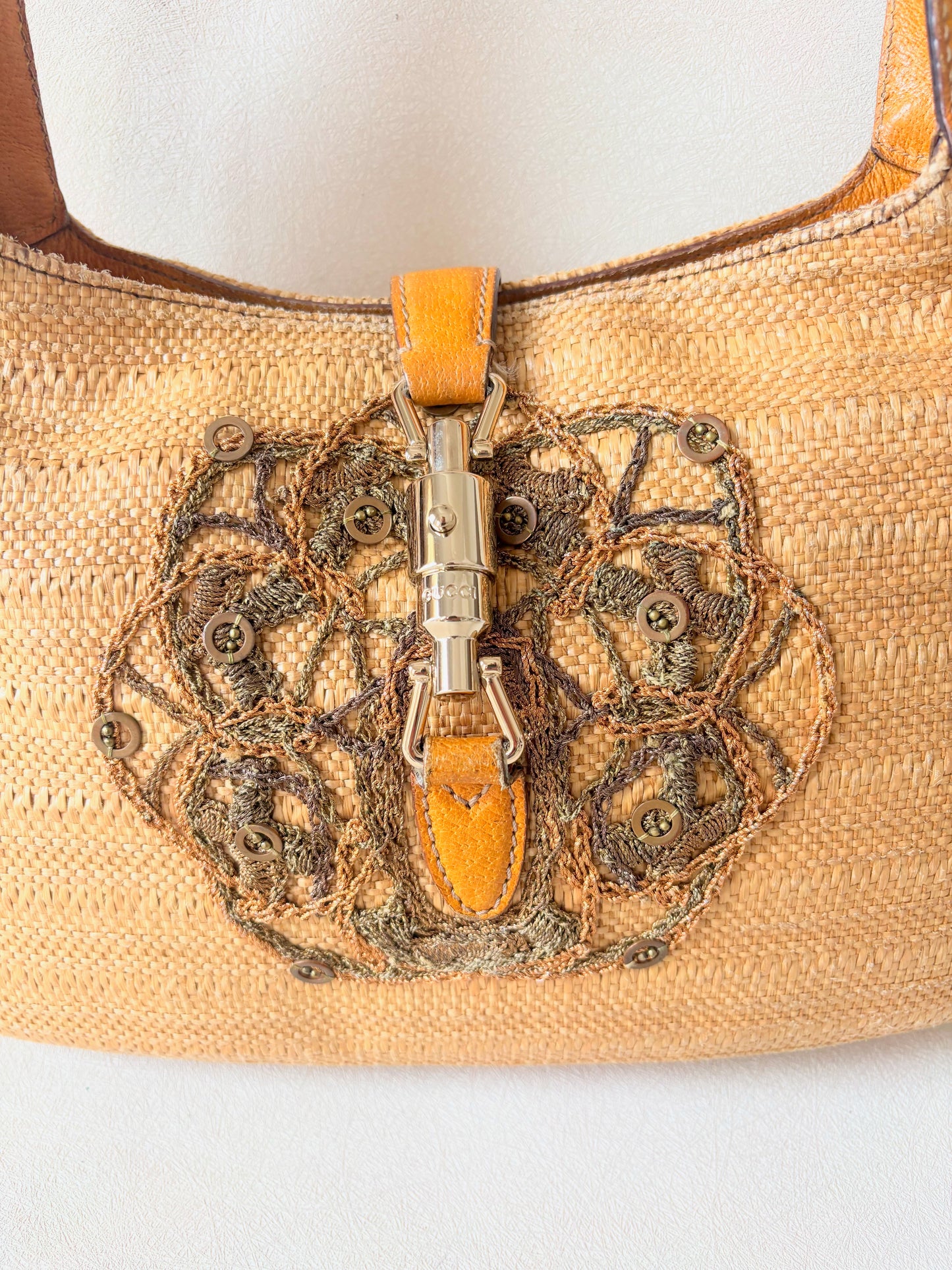 GUCCI Sac Jackie Raphia