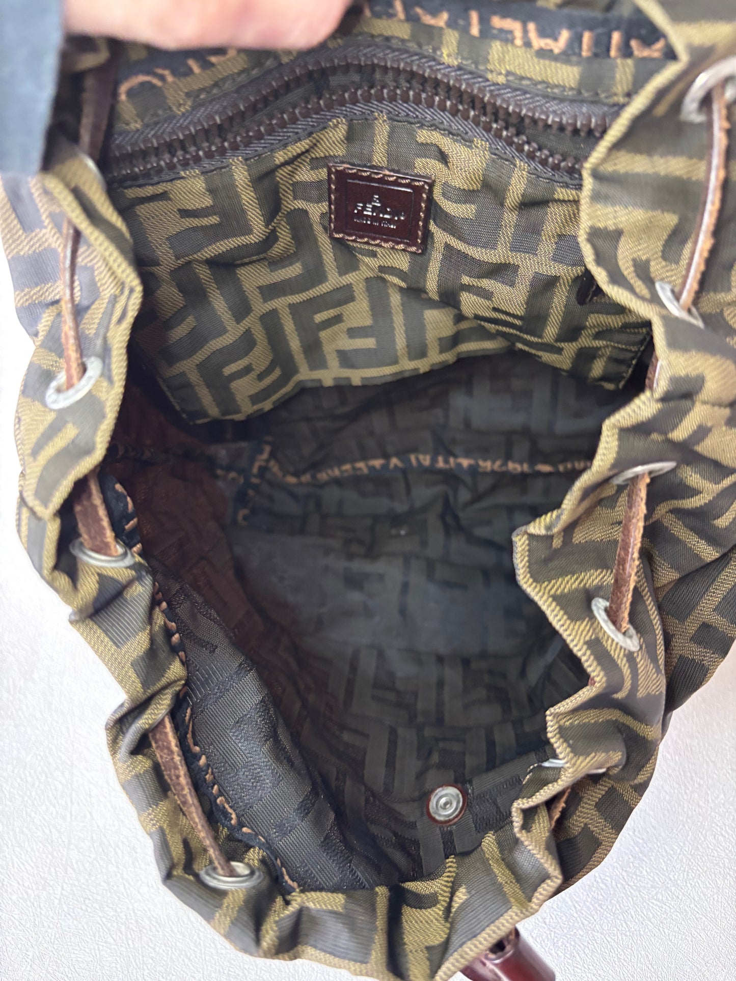 FENDI Sac à dos Zucca