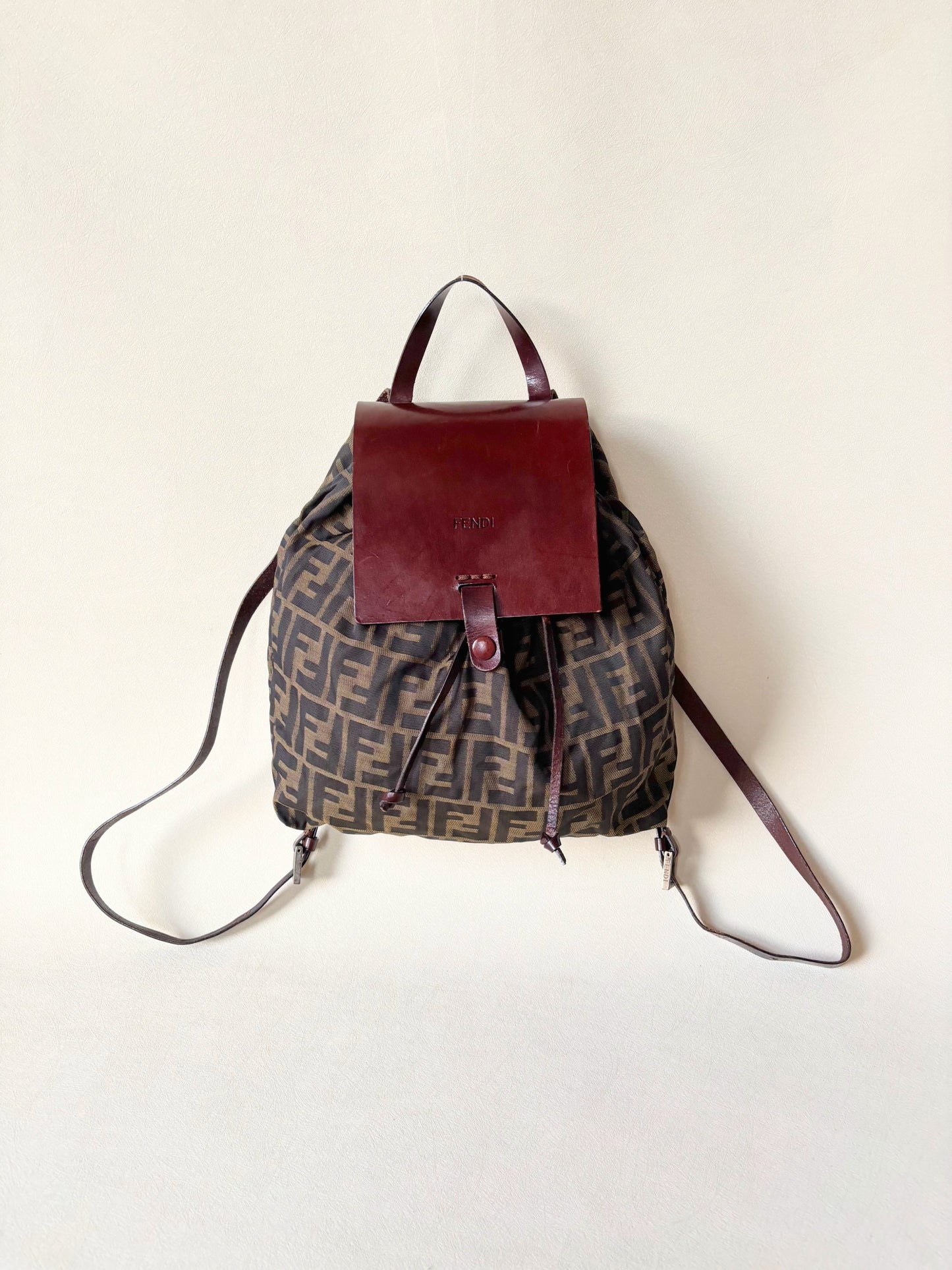 FENDI Sac à dos Zucca