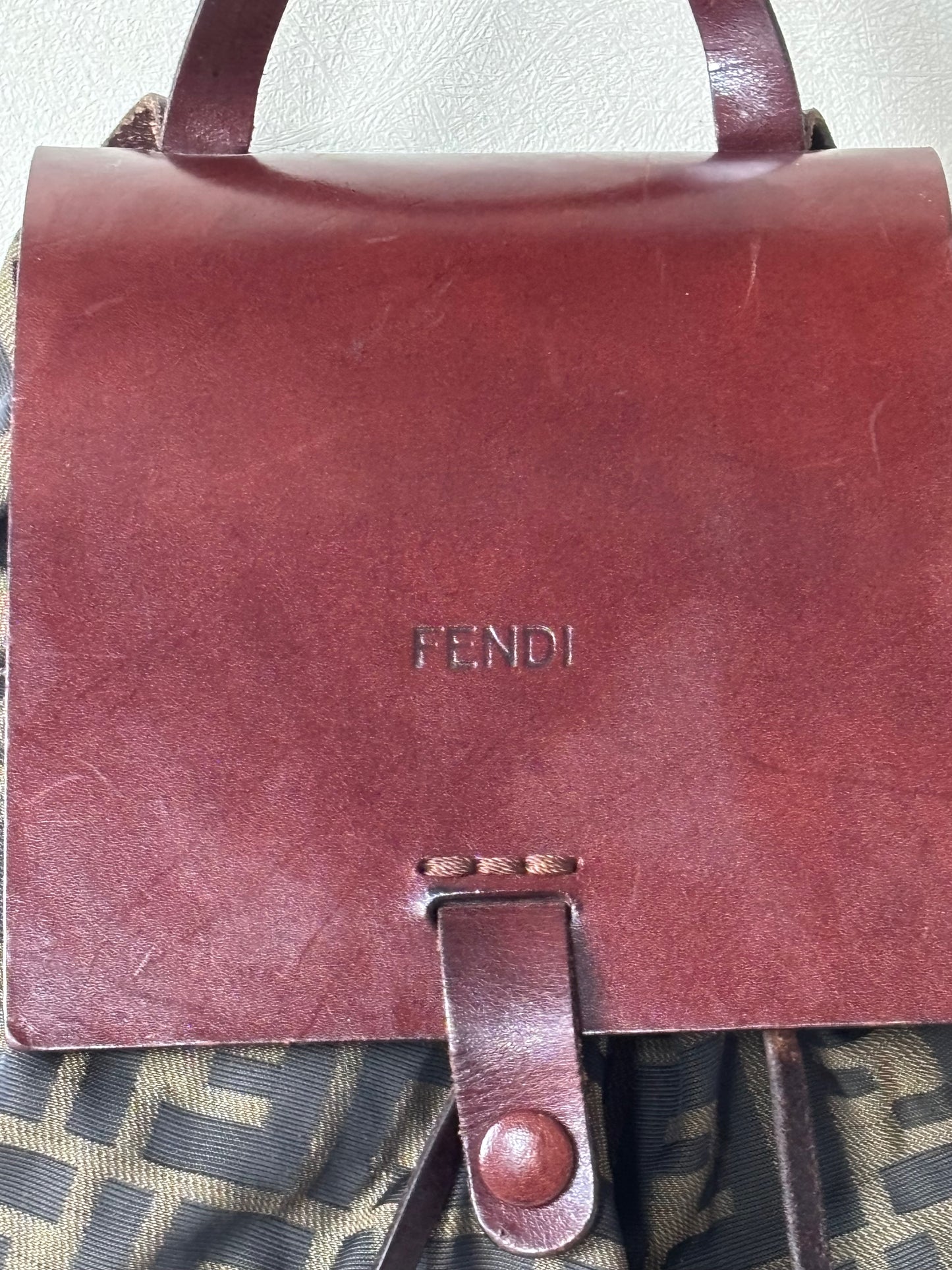 FENDI Sac à dos Zucca