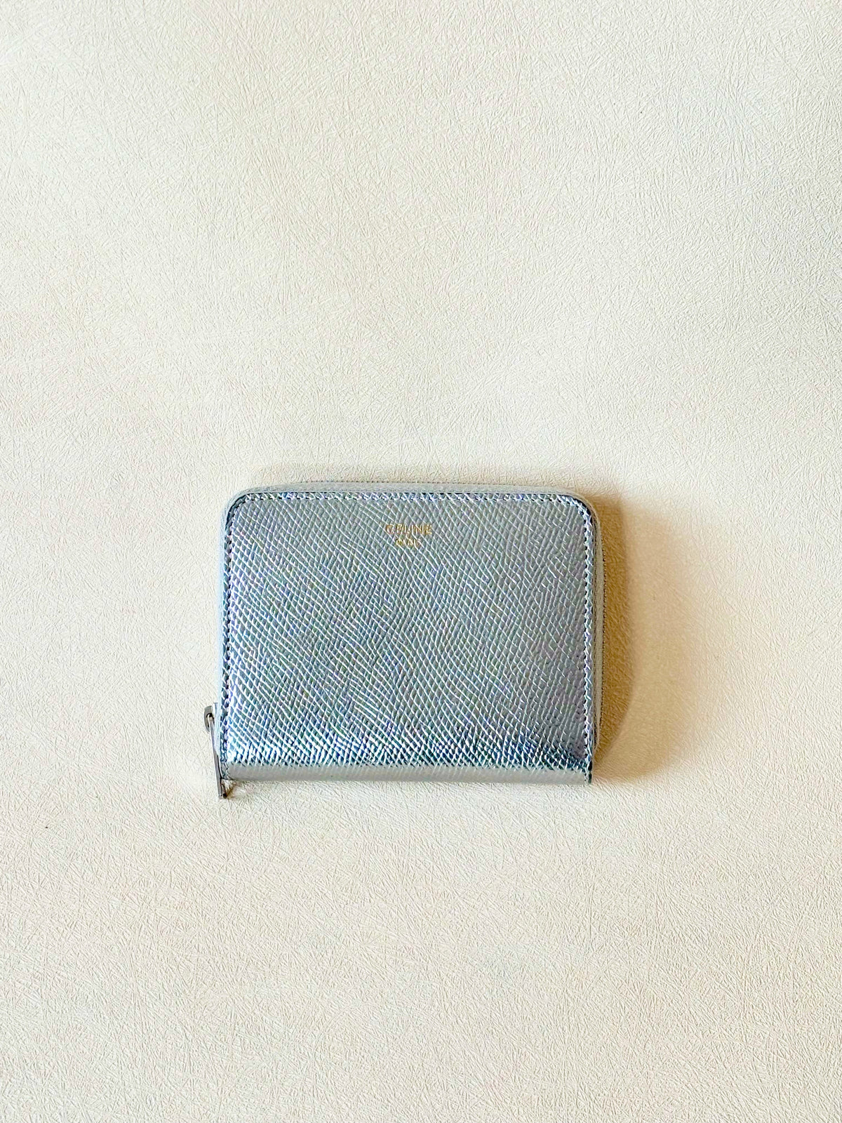 CÉLINE Portefeuille Cuir Argent