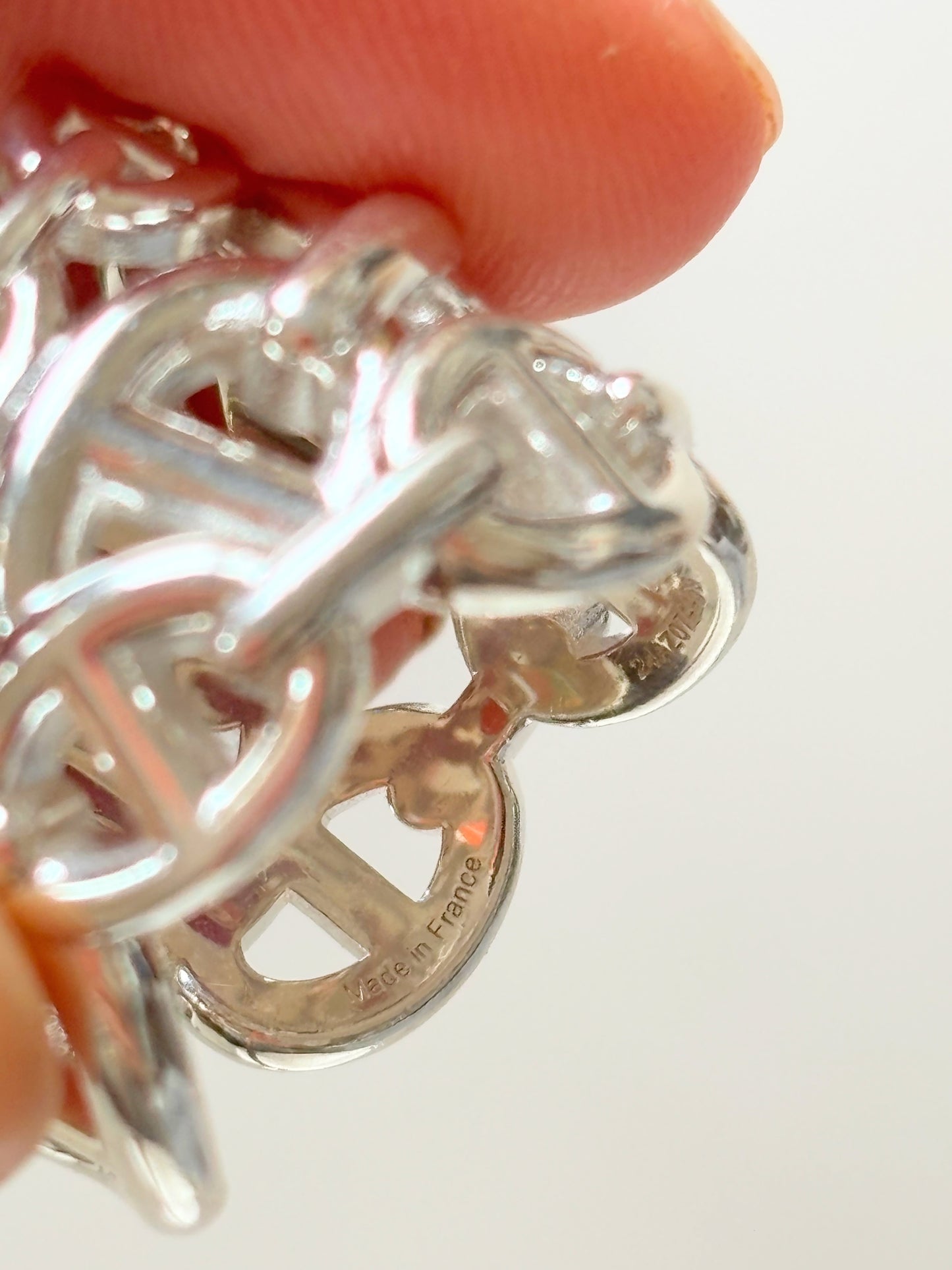 HERMÈS Bague Chaîne d'ancre t.55