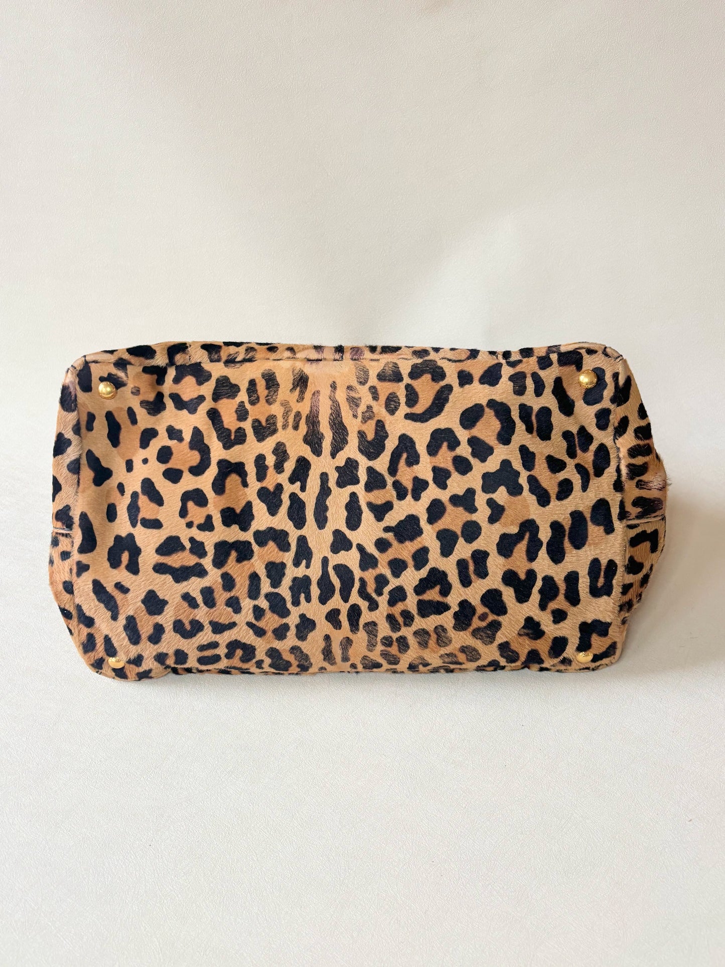 PRADA Sac Canapa léopard