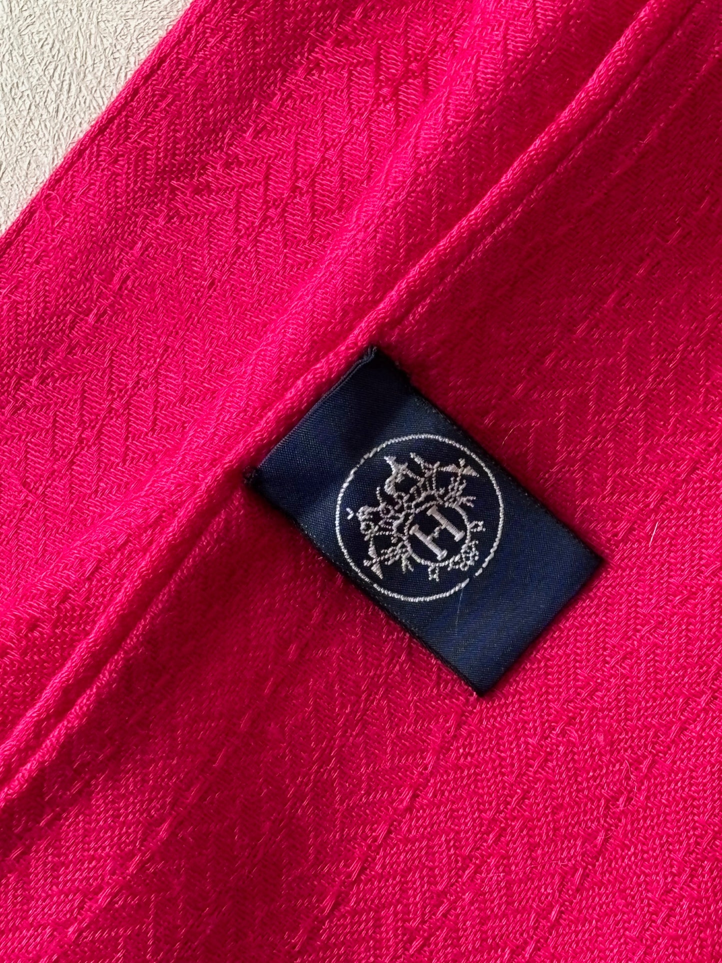 HERMÈS Châle tube cachemire