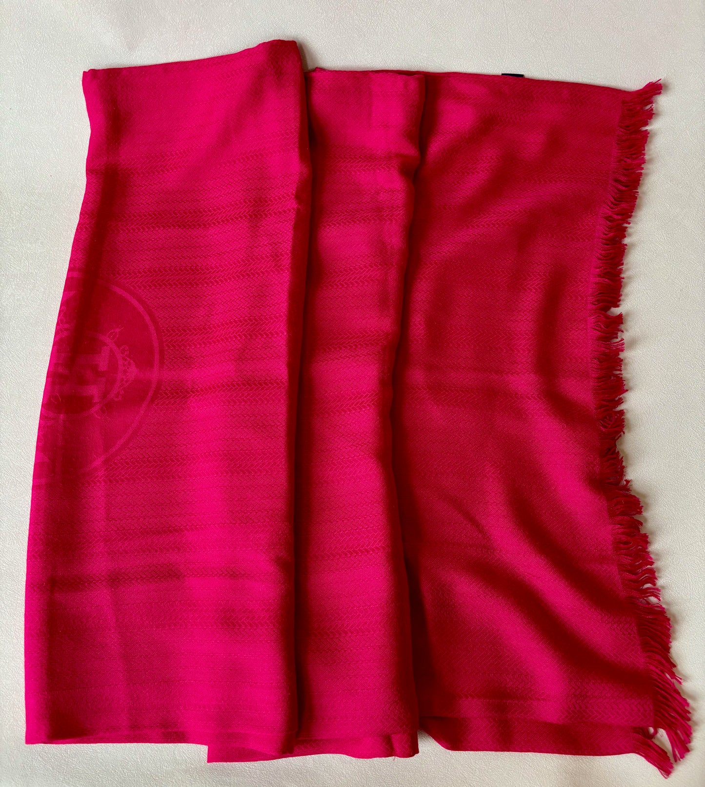 HERMÈS Châle tube cachemire