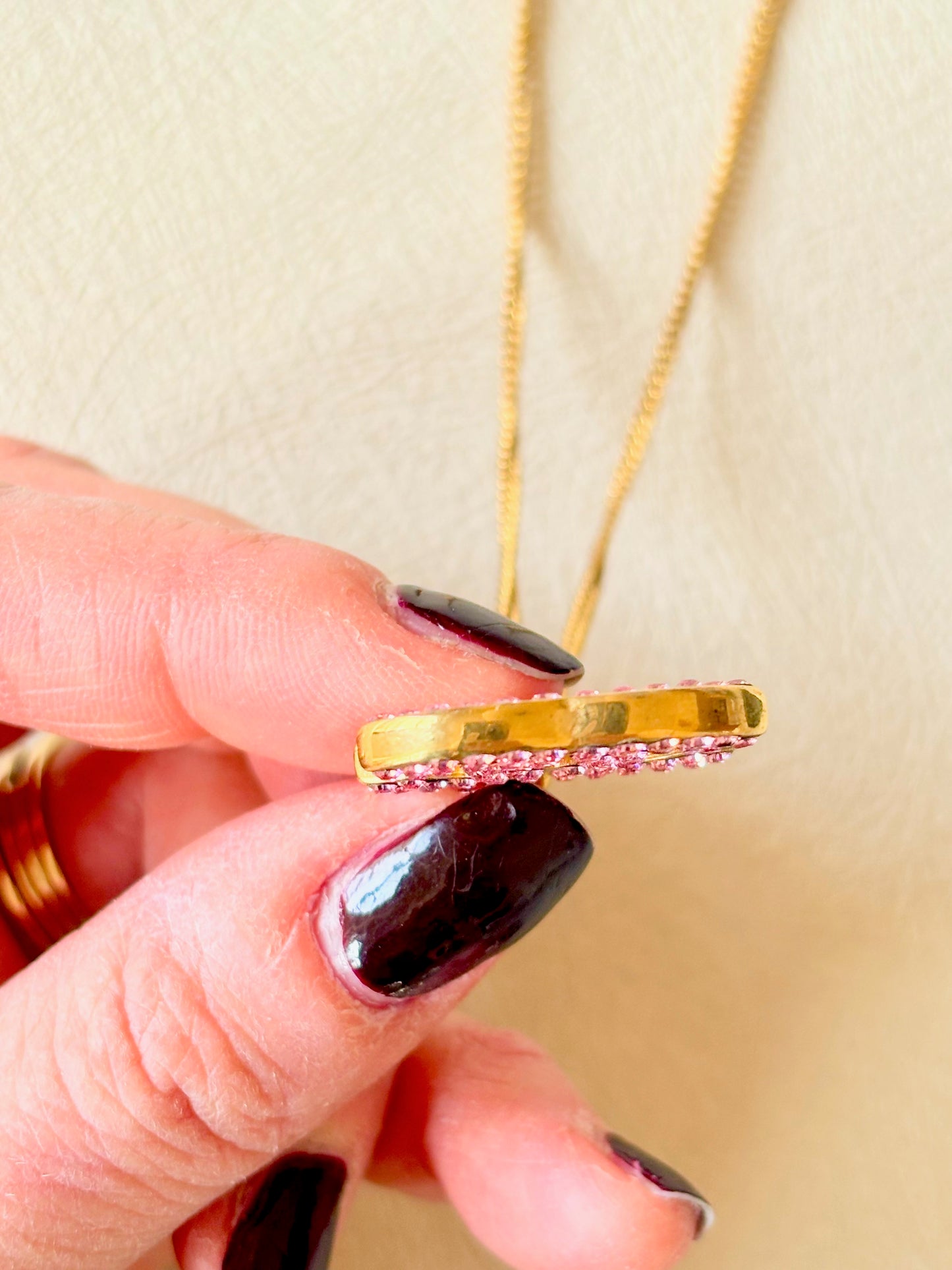 CHANEL Collier CC Strass