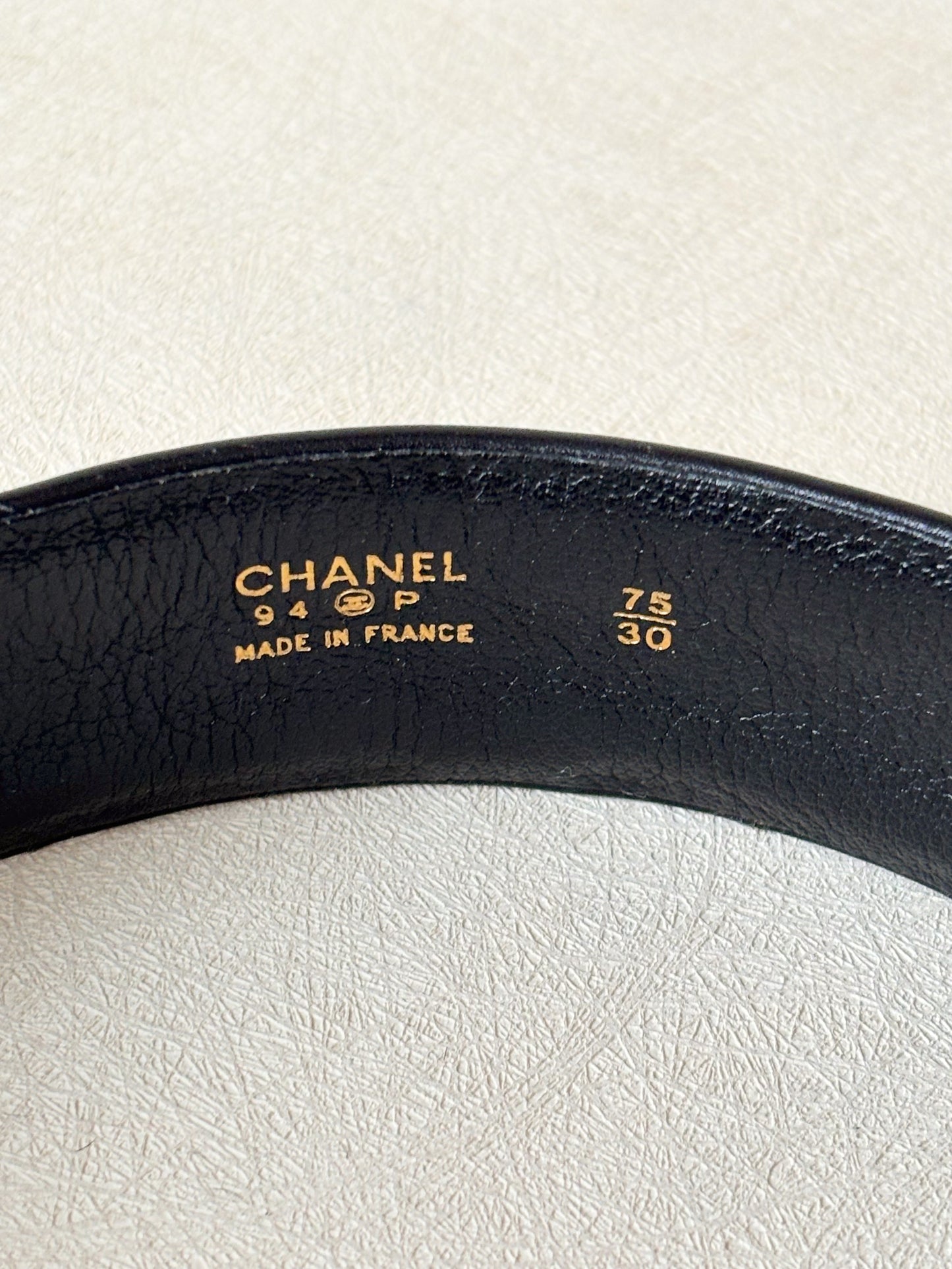 CHANEL Ceinture cuir 1994