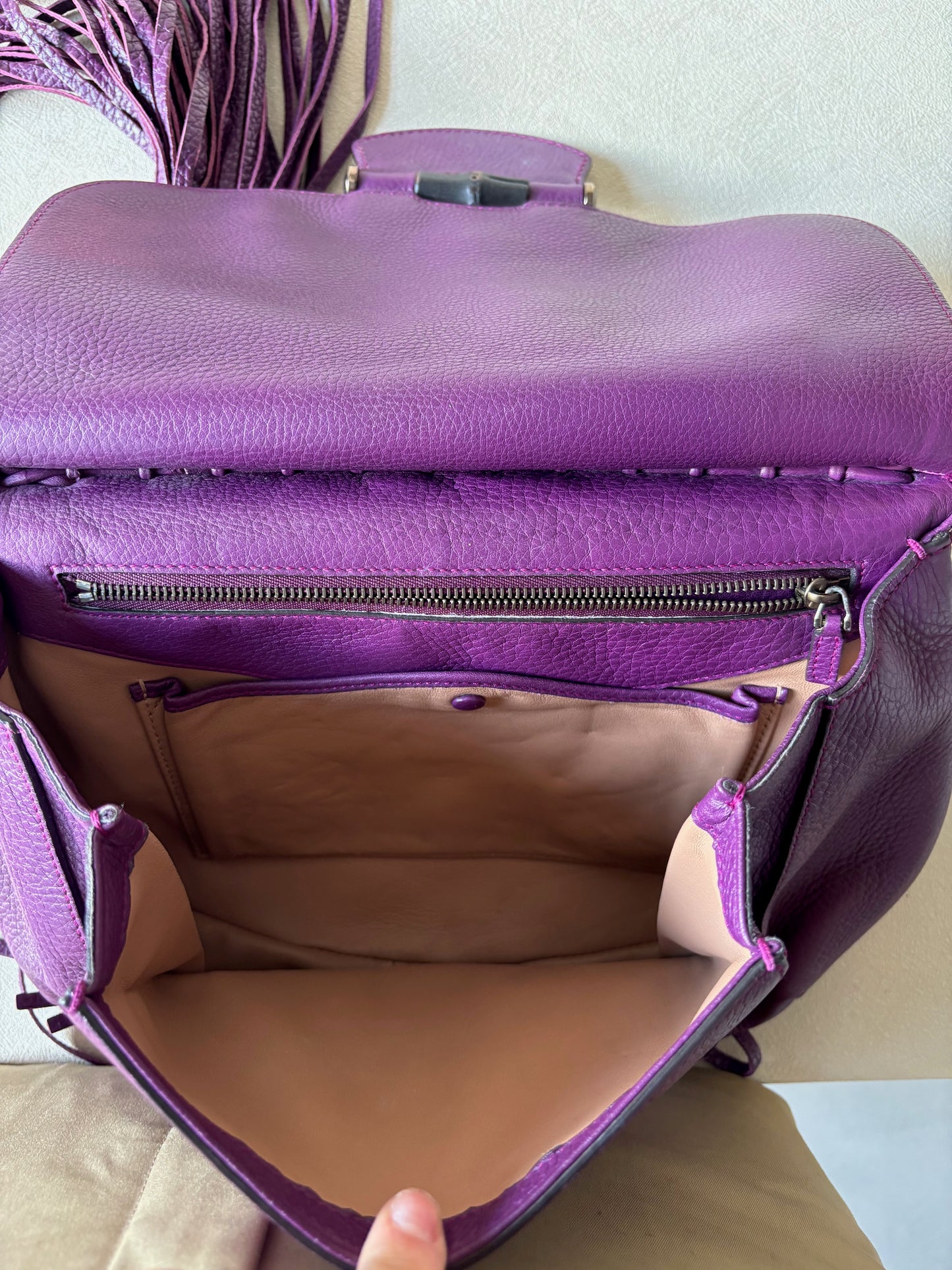 GUCCI Sac à franges Bambou