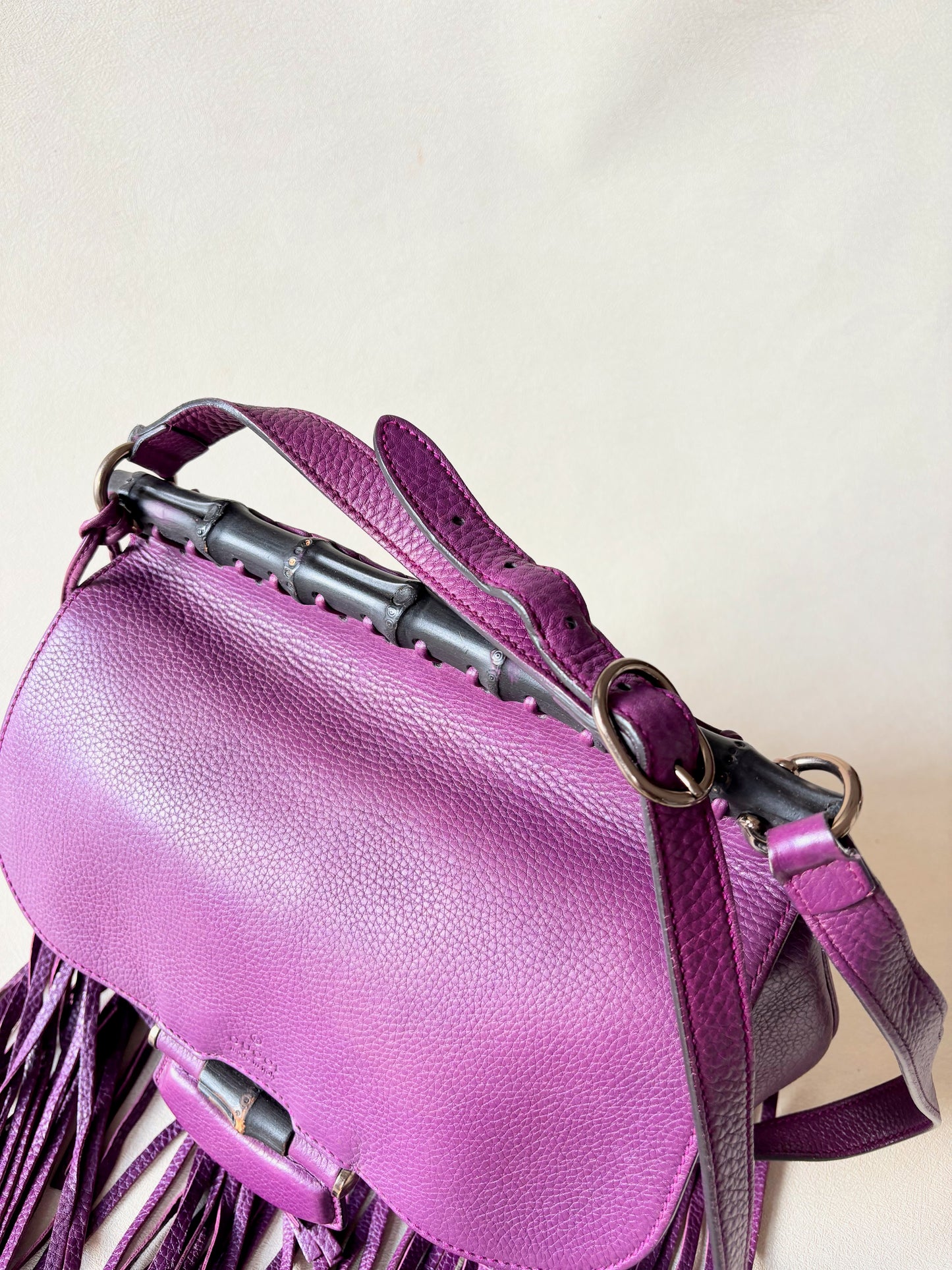 GUCCI Sac à franges Bambou