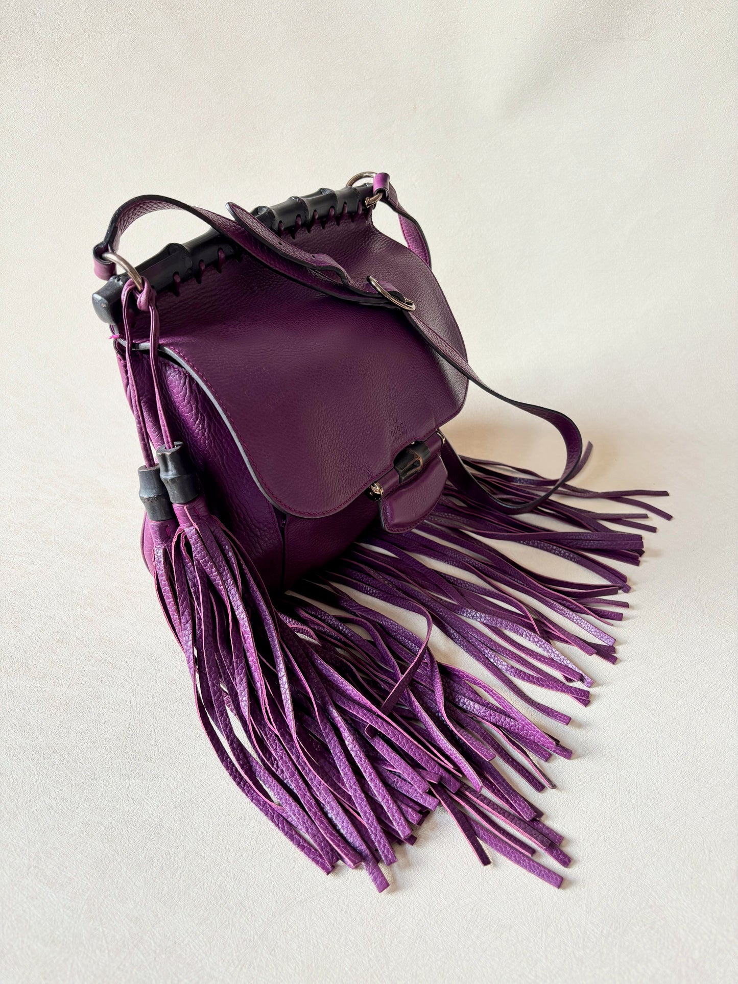 GUCCI Sac à franges Bambou