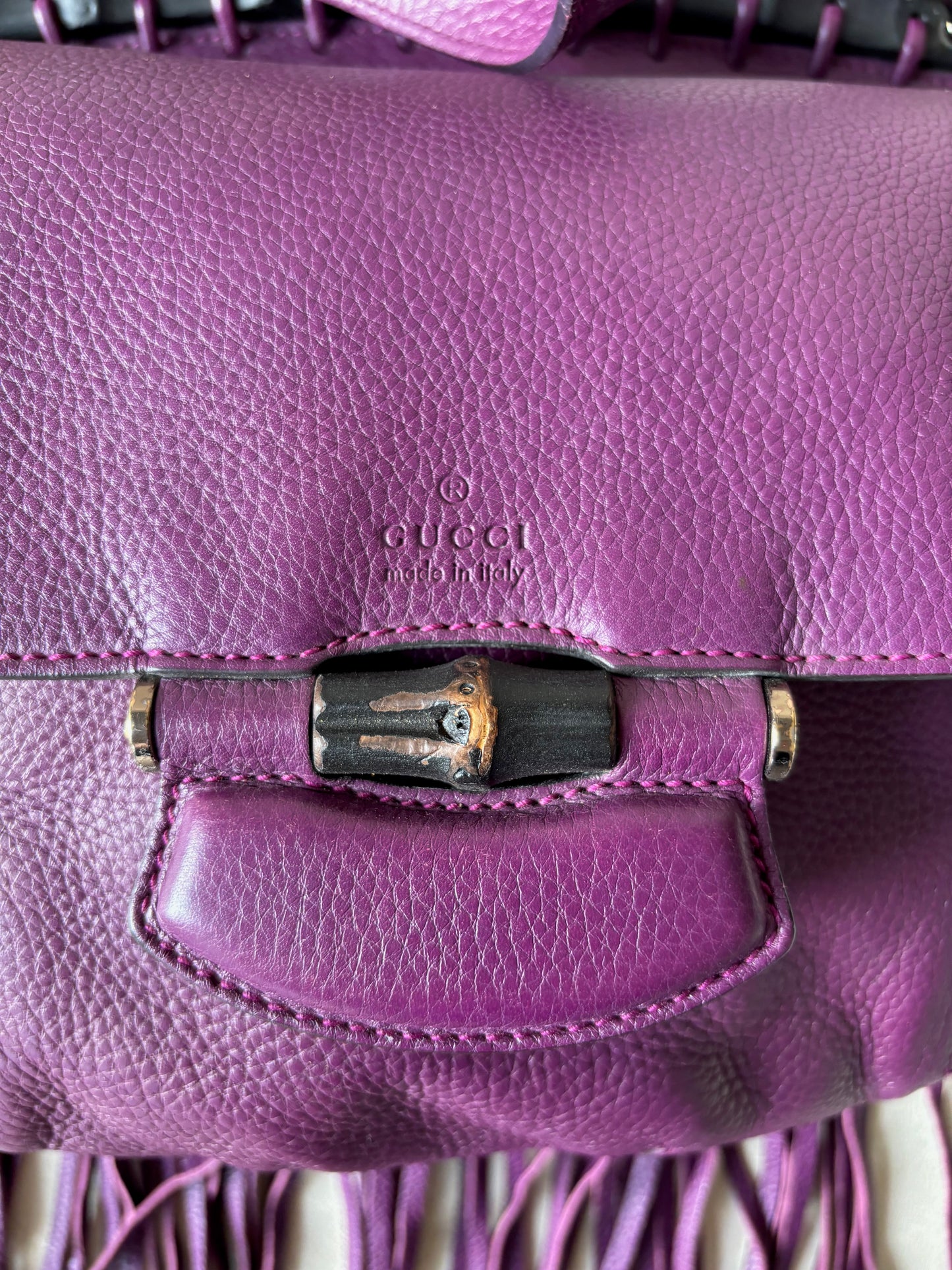 GUCCI Sac à franges Bambou