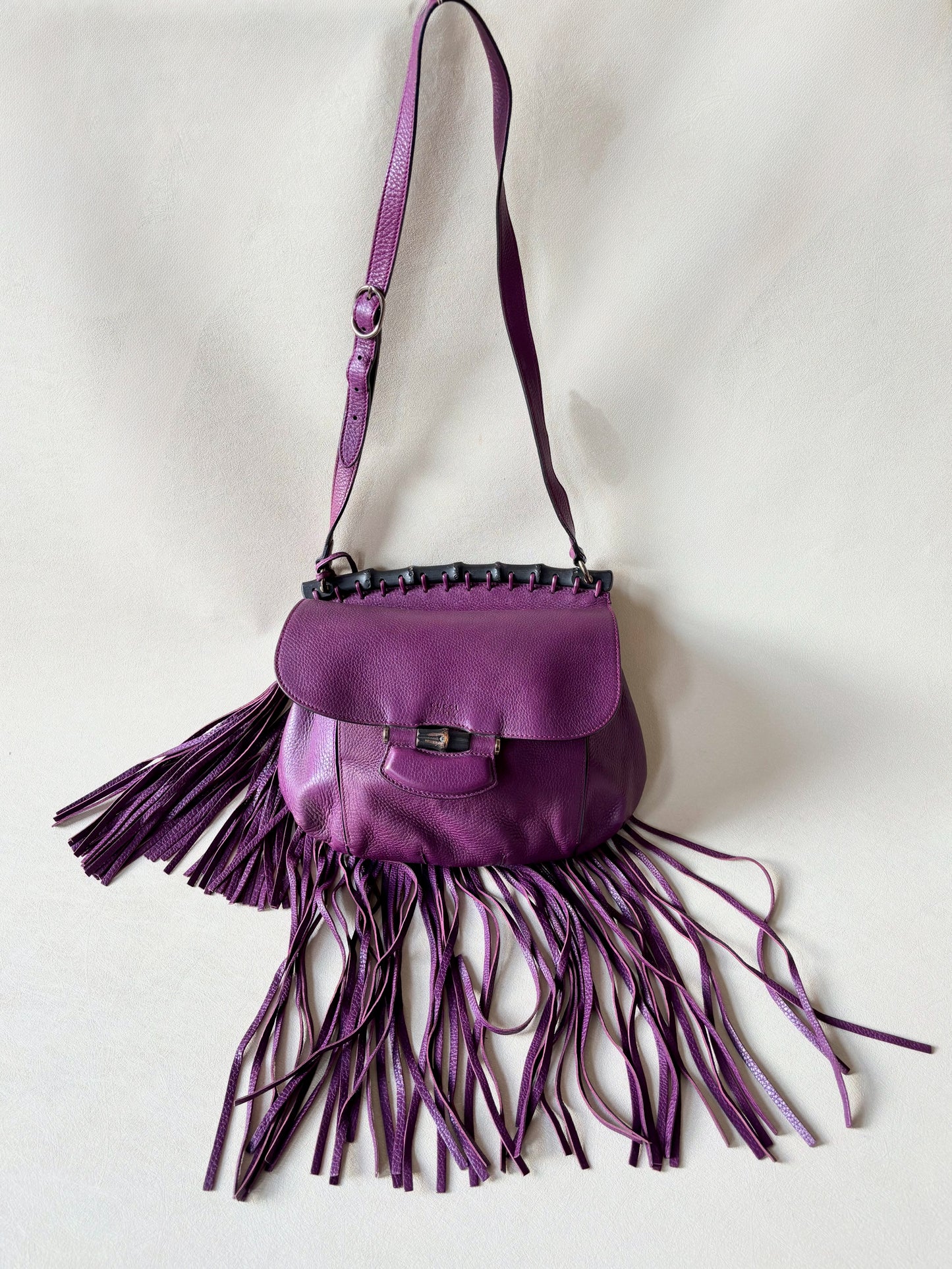 GUCCI Sac à franges Bambou