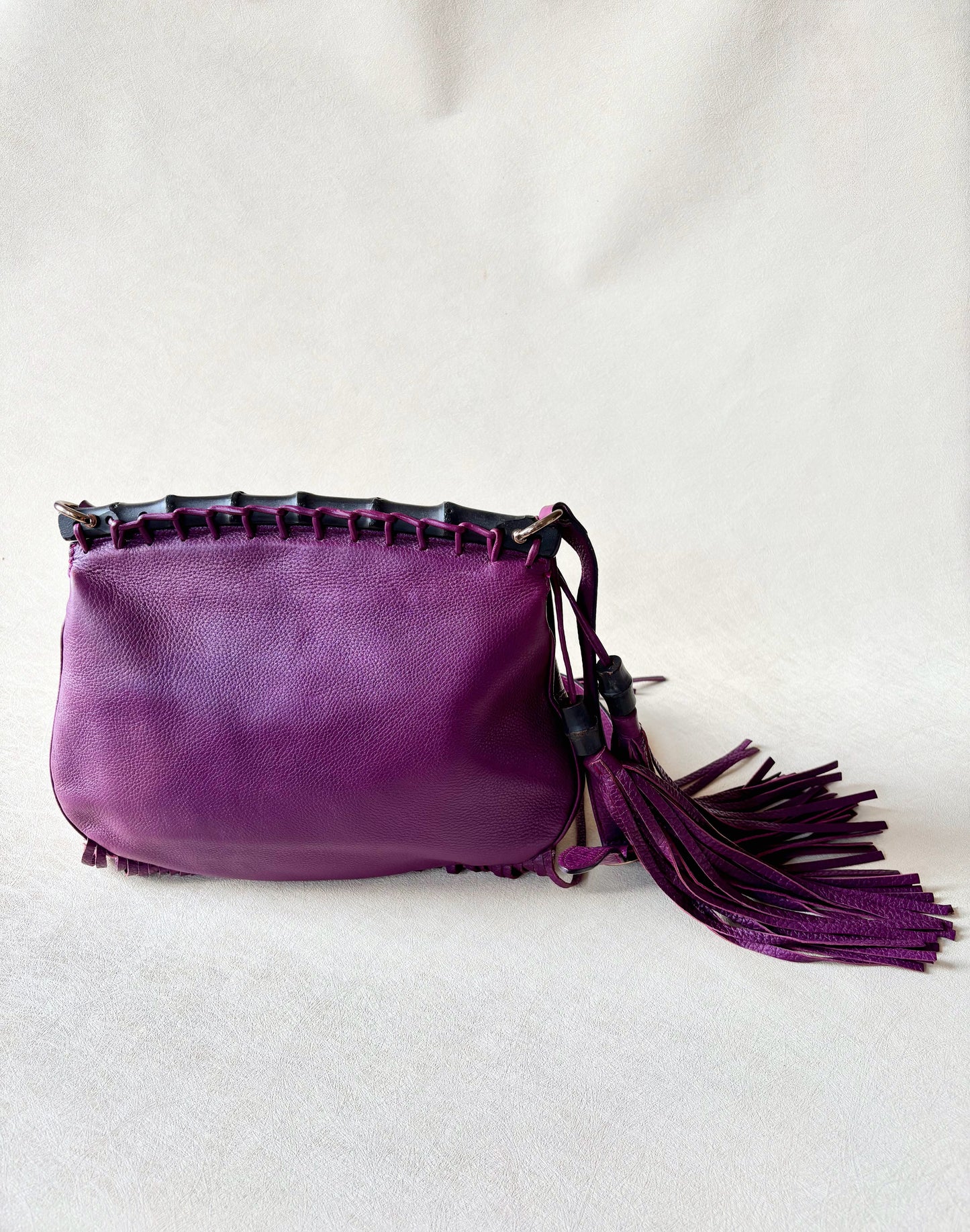 GUCCI Sac à franges Bambou