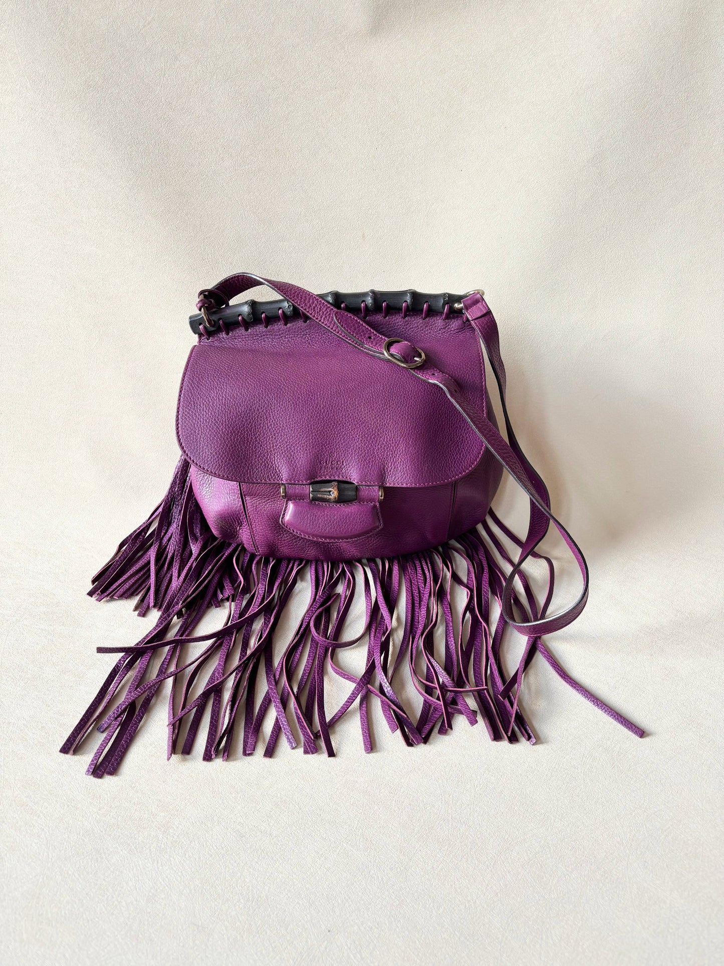 GUCCI Sac à franges Bambou