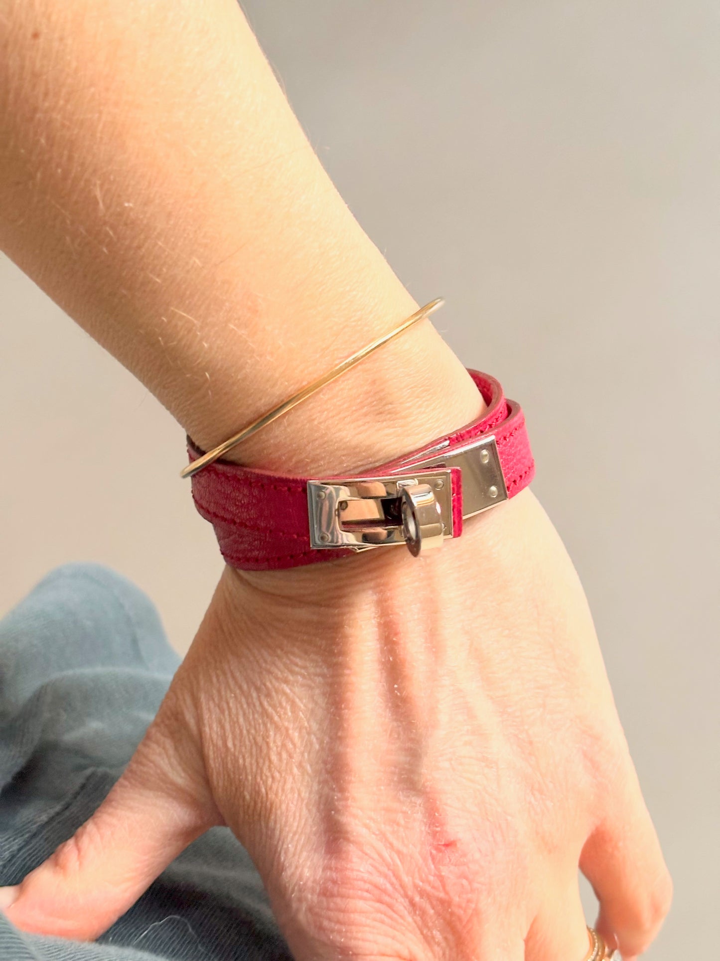 HERMÈS Bracelet Kelly Double