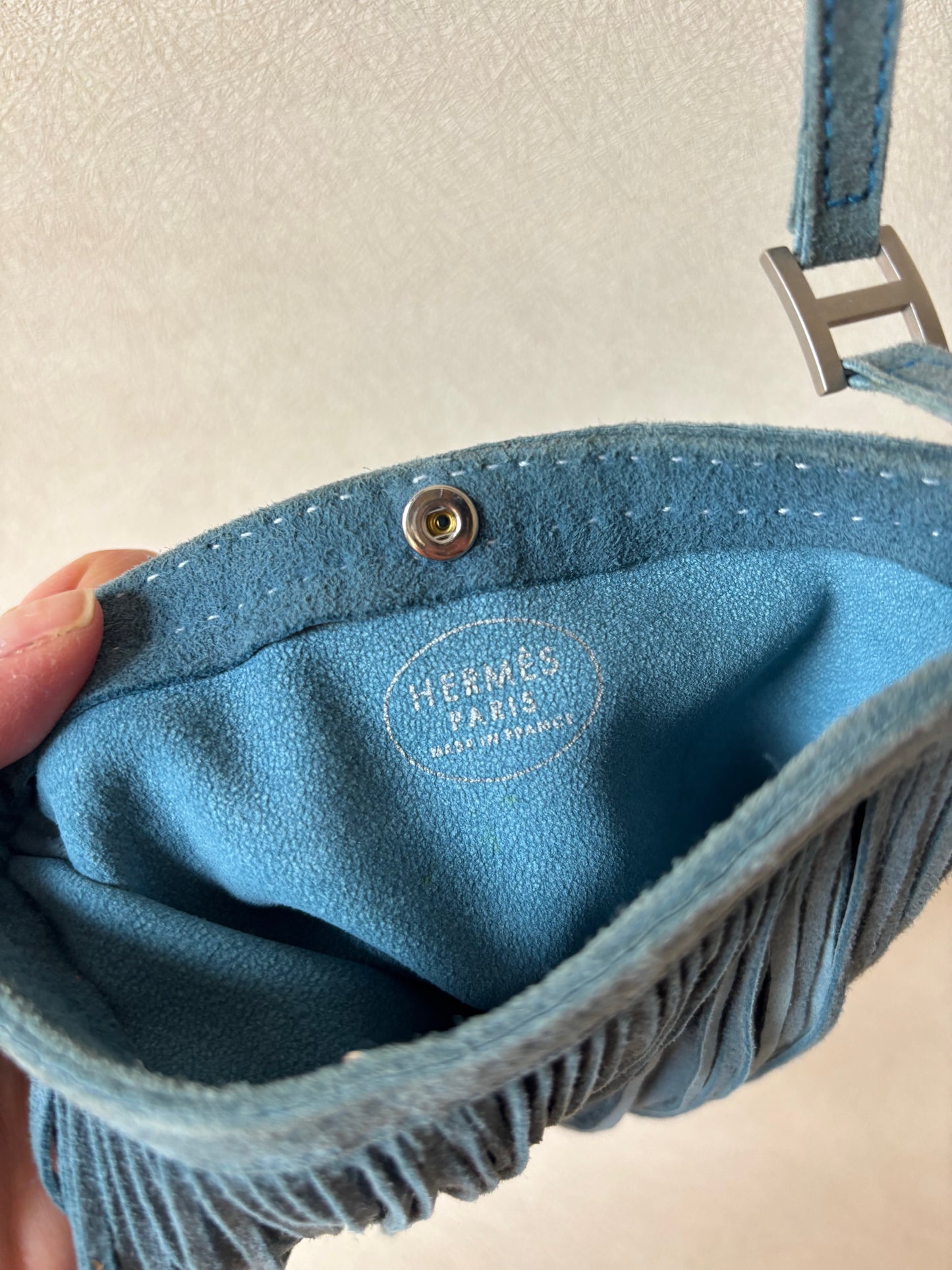 HERMÈS Sac Tudu à franges