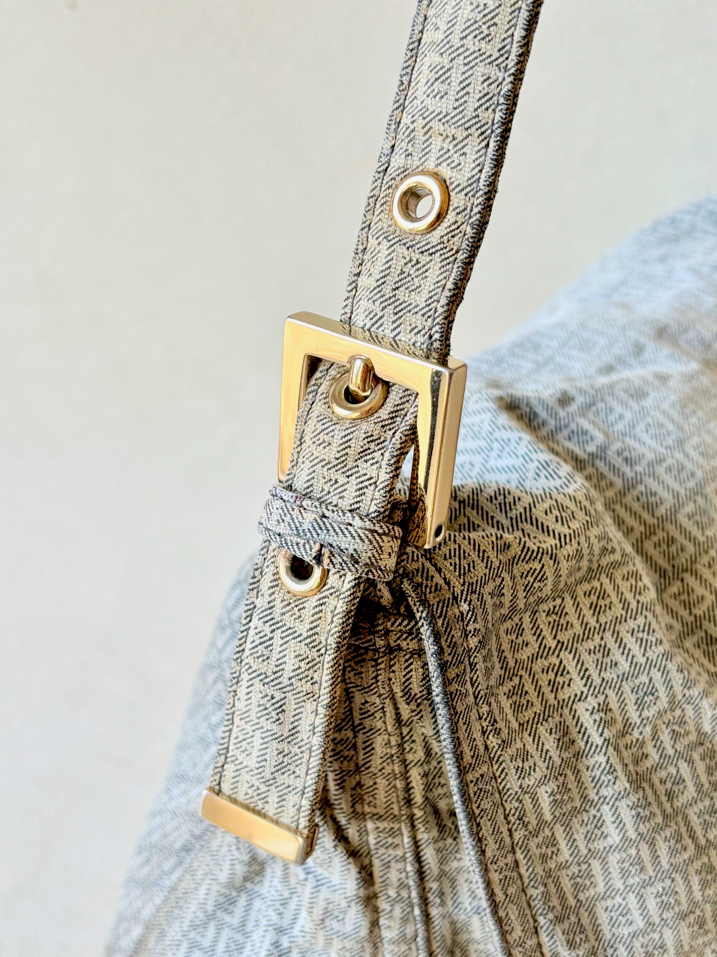 FENDI Sac Mamma Baguette Denim