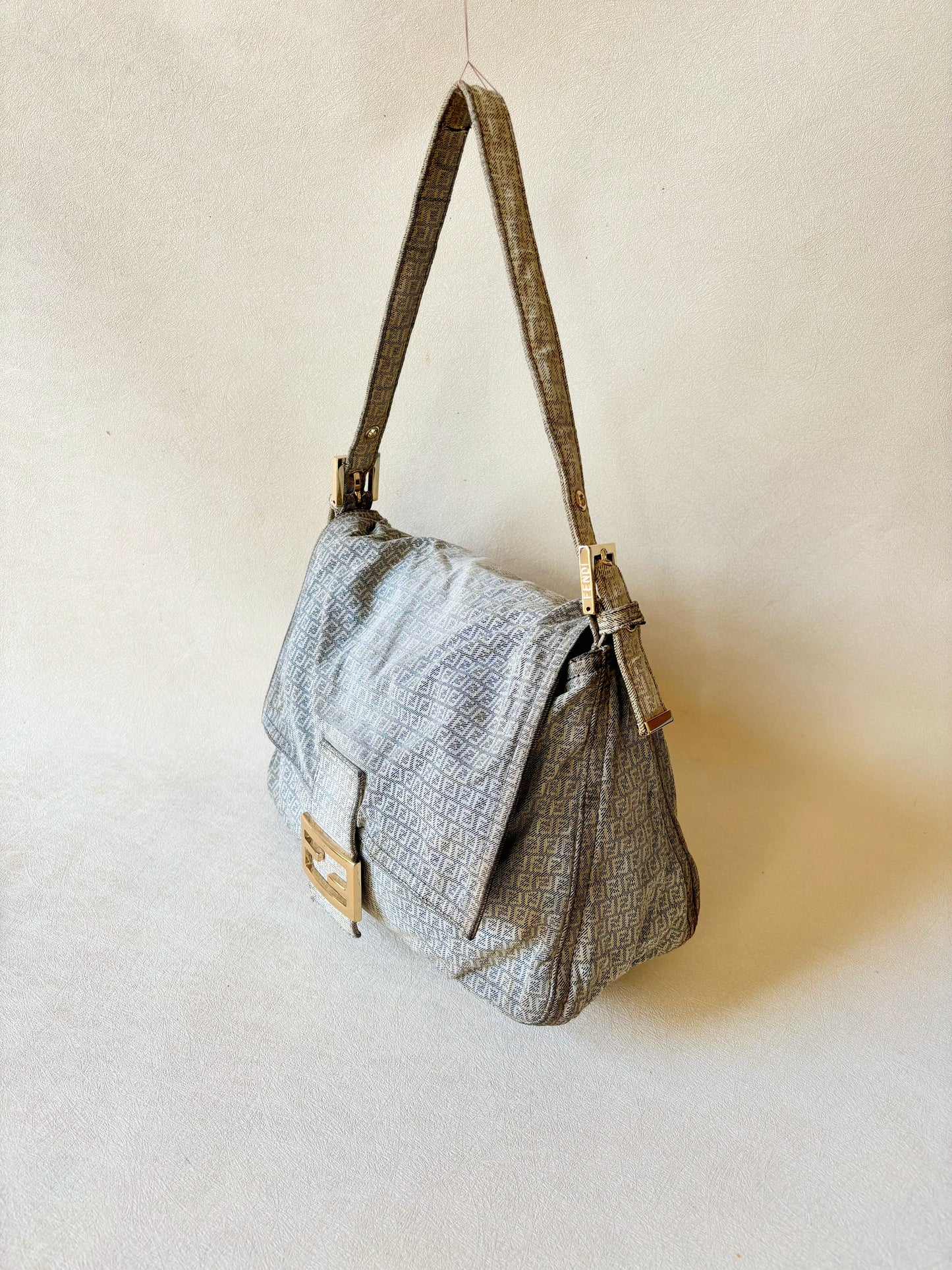 FENDI Sac Mamma Baguette Denim
