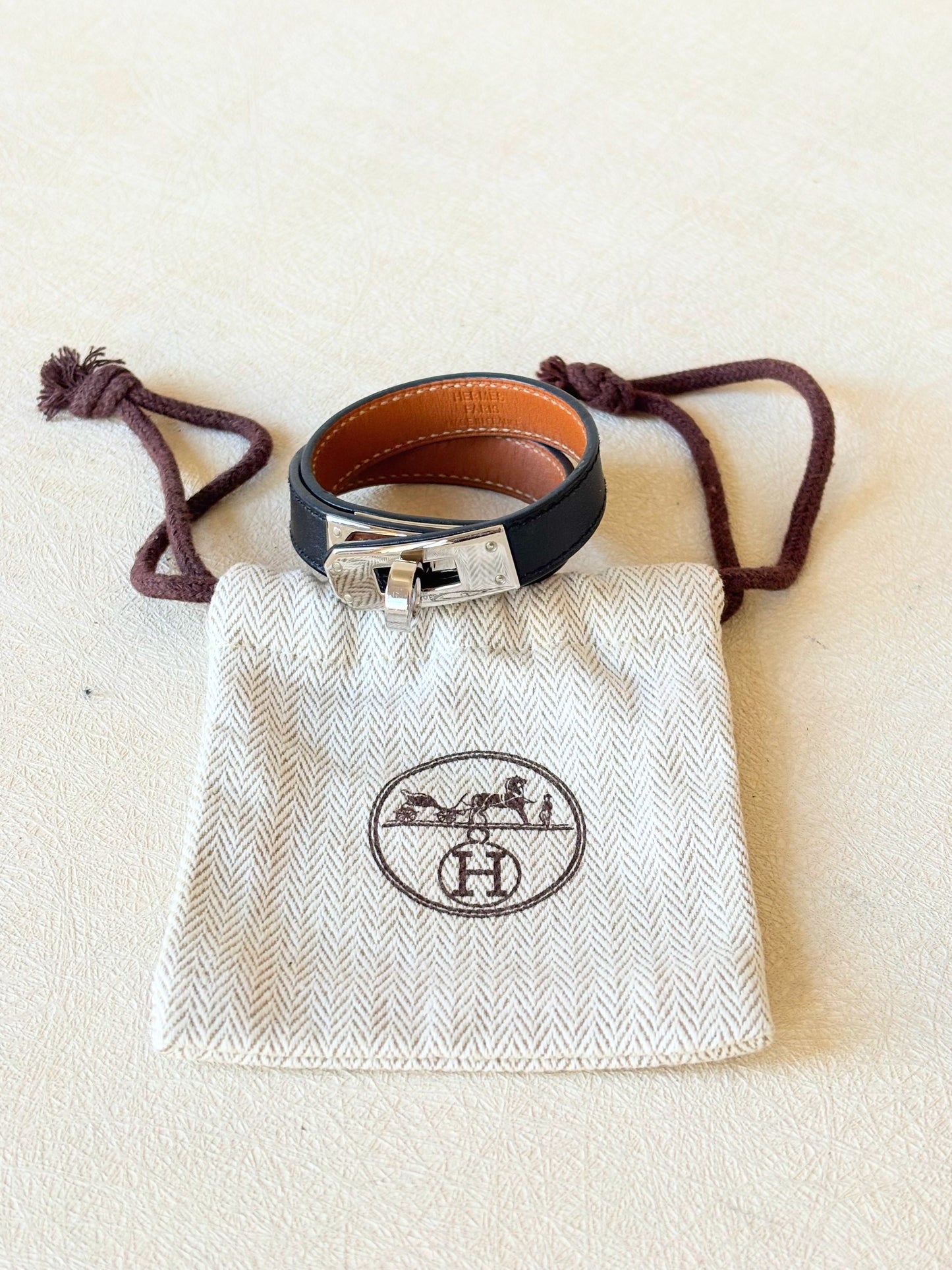 HERMÈS Bracelet Kelly double