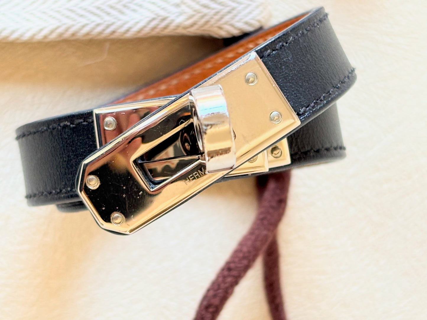 HERMÈS Bracelet Kelly double
