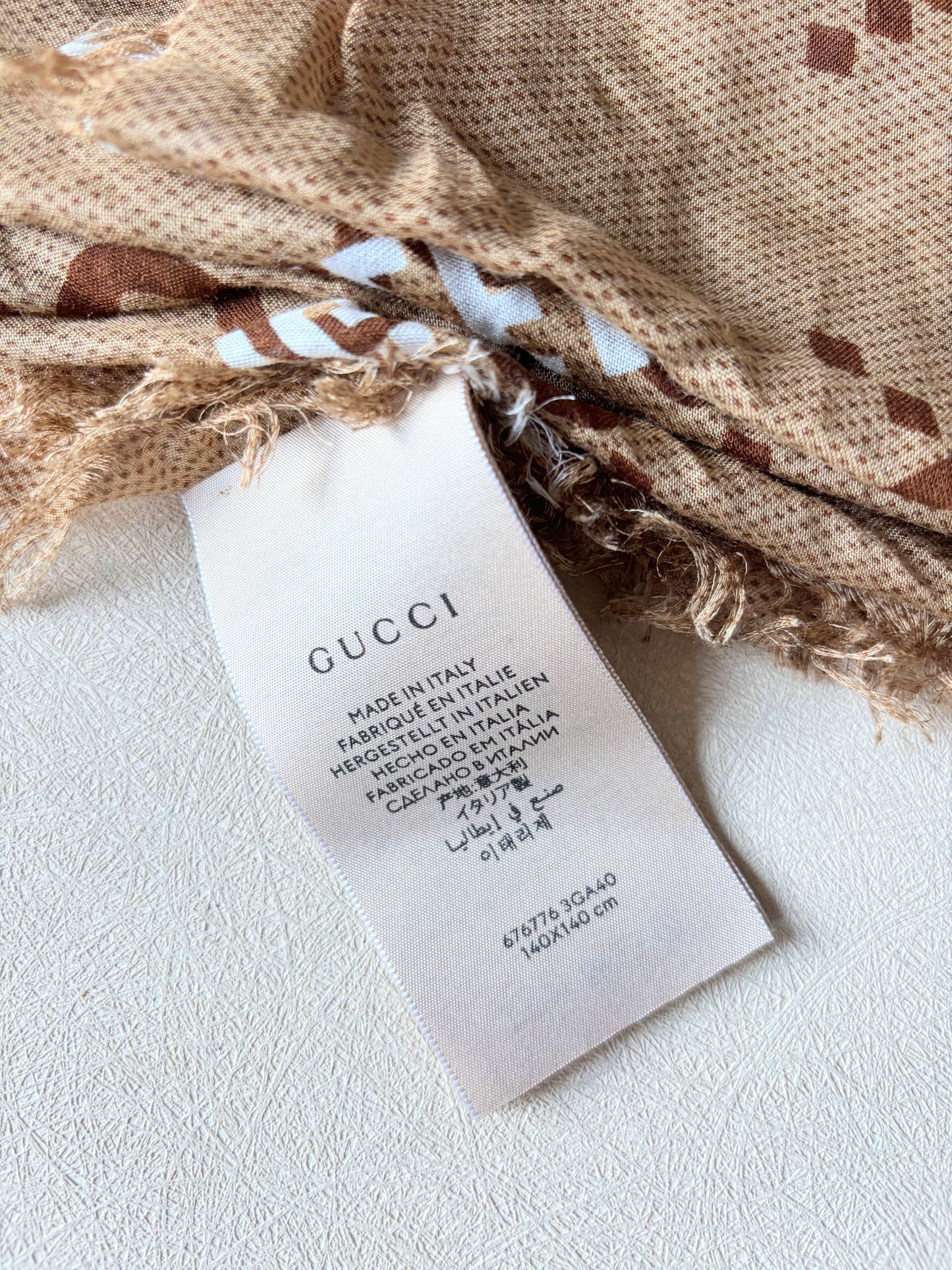 GUCCI Foulard Monogramme
