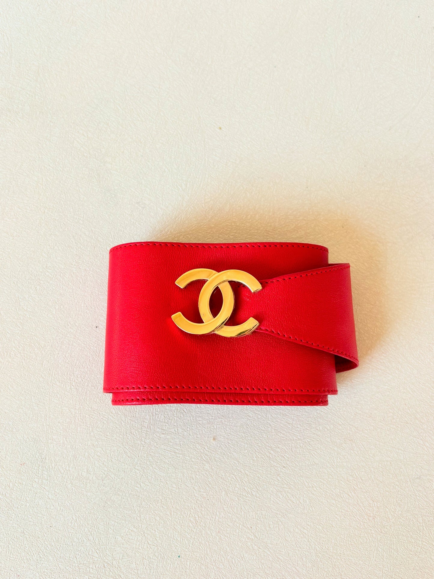 CHANEL Ceinture en cuir