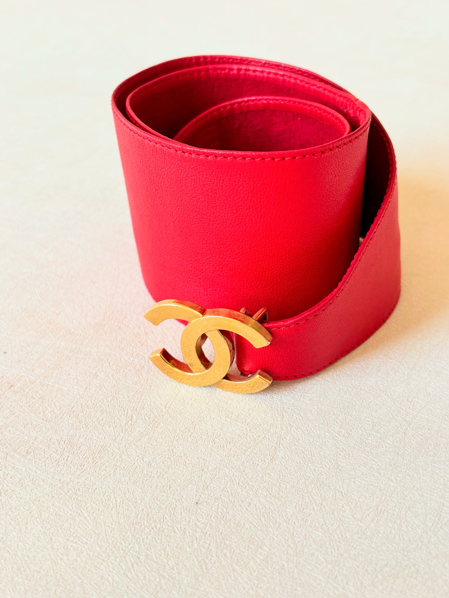 CHANEL Ceinture en cuir
