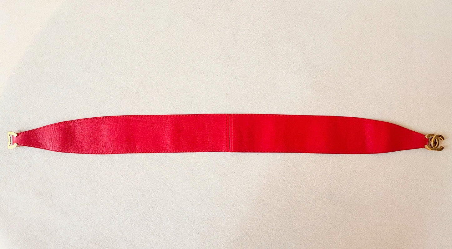 CHANEL Ceinture en cuir