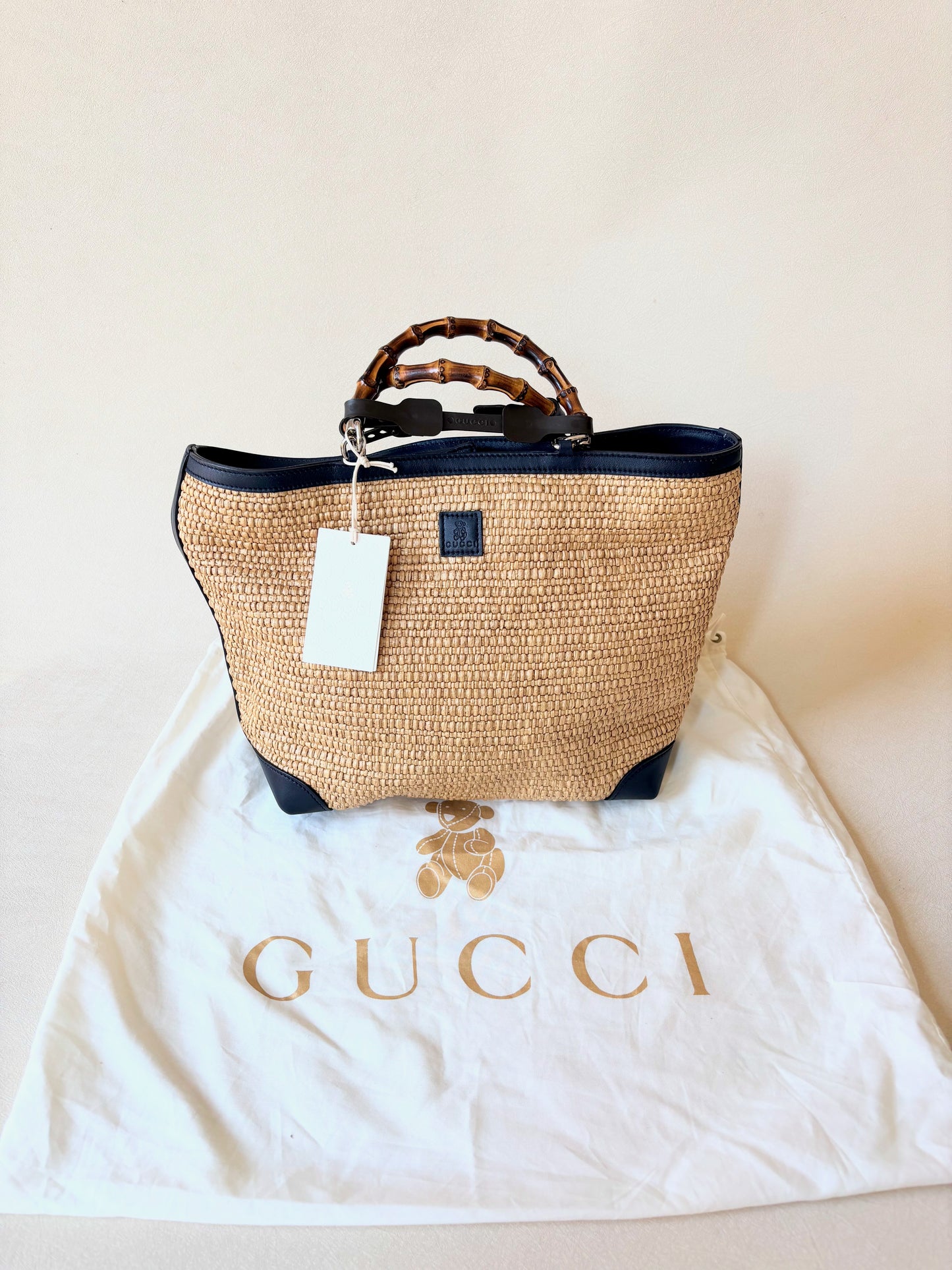 GUCCI Sac Panier Bambou